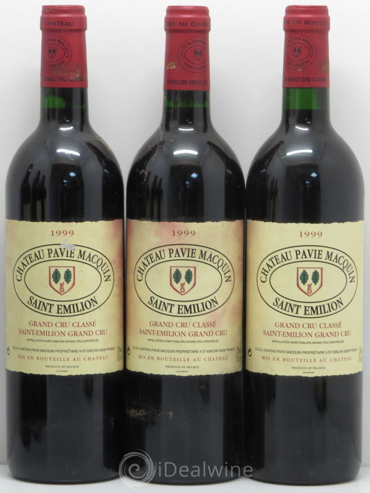 Château Pavie Macquin 1er Grand Cru Classé B 1999 - Lot de 6 bouteilles - 1