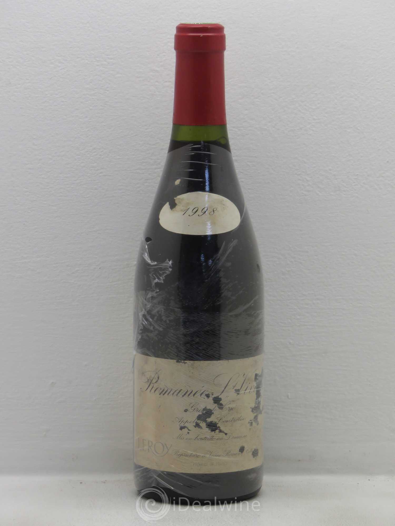 Romanée-Saint-Vivant Grand Cru Leroy (Domaine) 1998 - Lot de 1 bouteille - 0