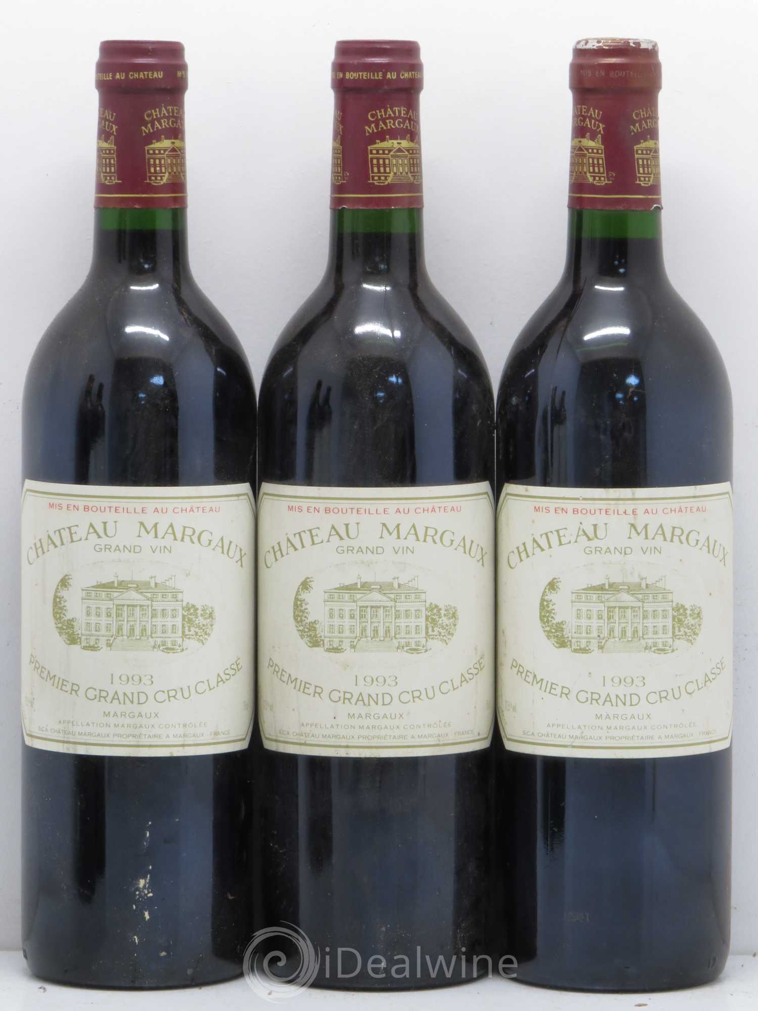 Château Margaux 1er Grand Cru Classé 1993 - Lot de 5 bouteilles - 1