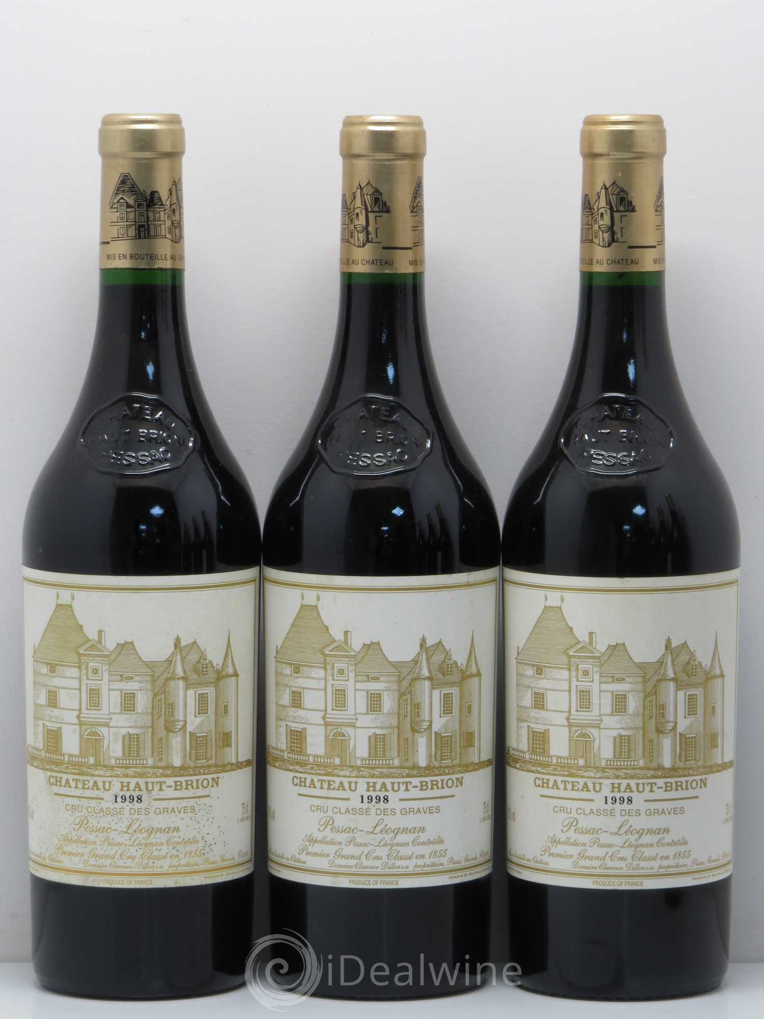 Château Haut Brion 1er Grand Cru Classé 1998 - Lot de 6 bouteilles - 2