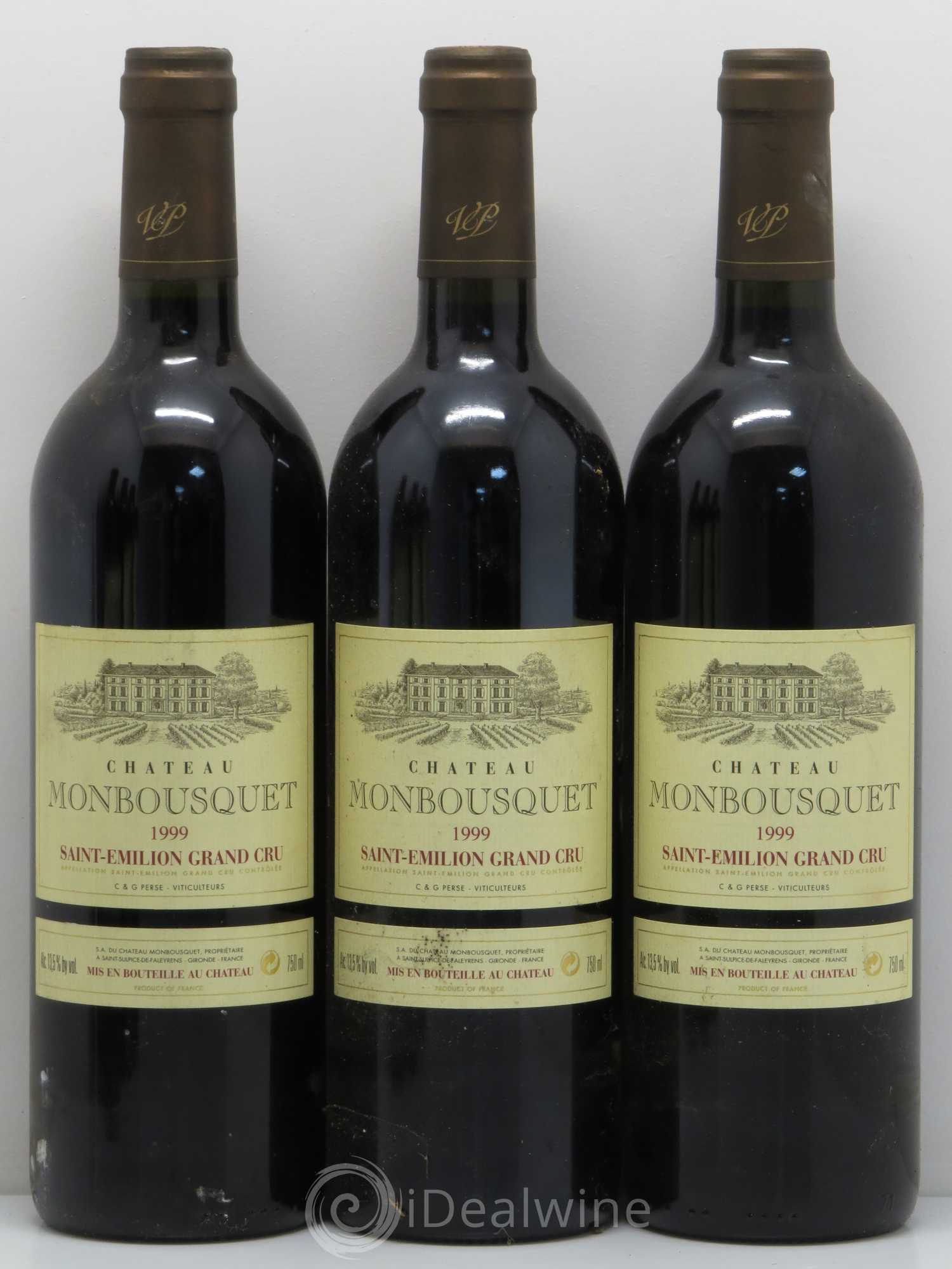 Château Monbousquet Grand Cru Classé 1999 - Lot de 6 bouteilles - 1