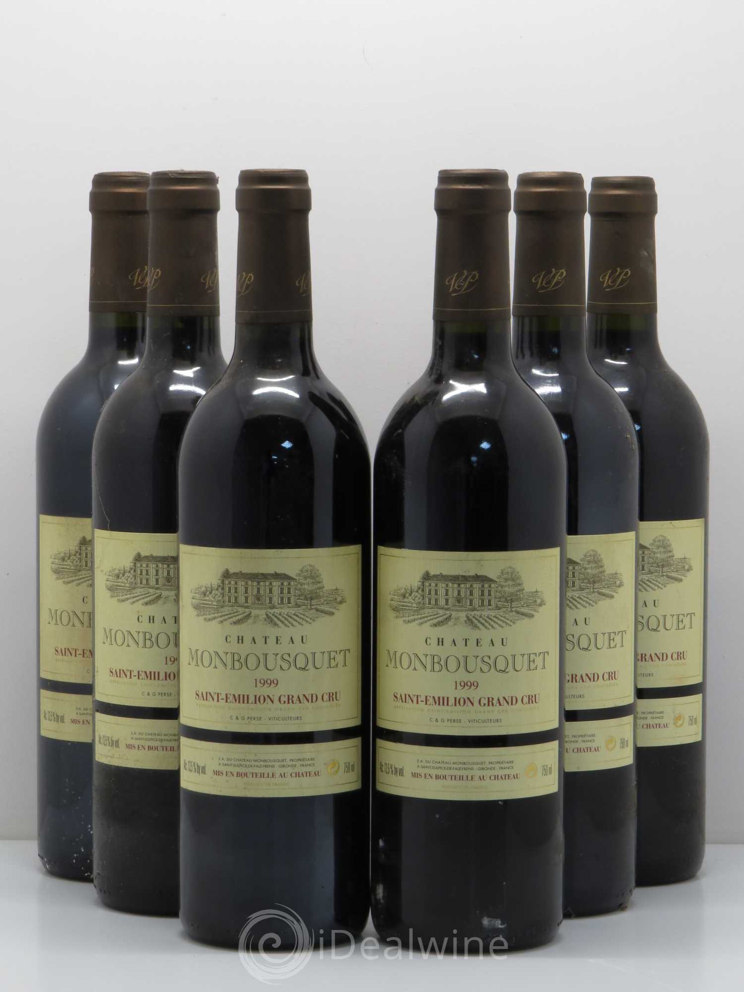 Château Monbousquet Grand Cru Classé 1999 - Lot de 6 bouteilles - 0