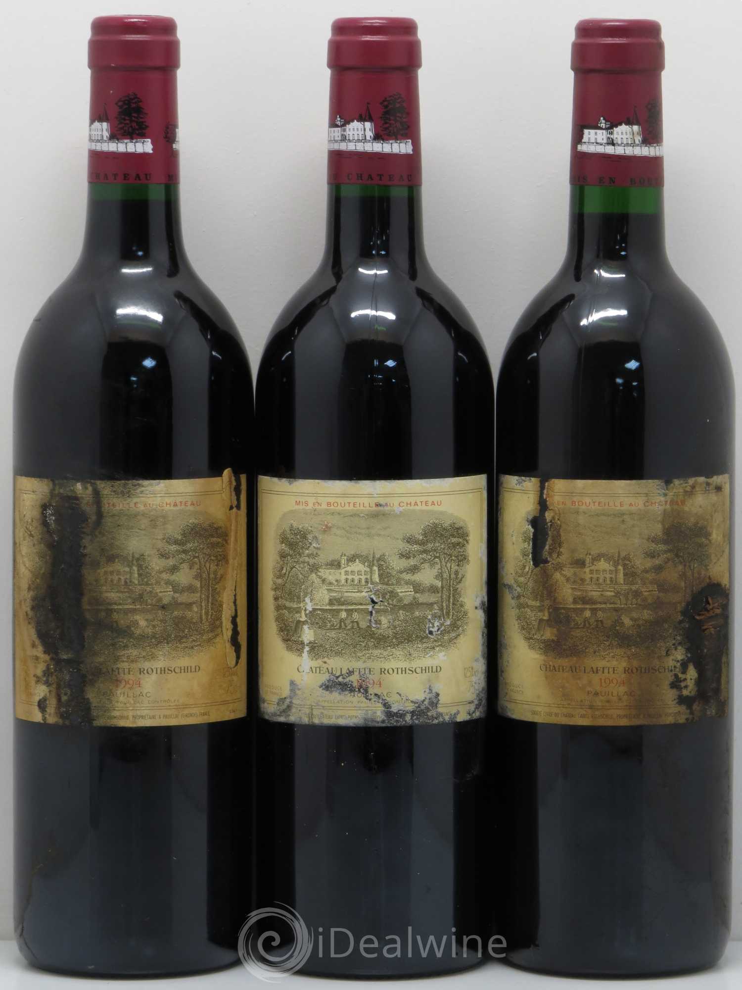 Château Lafite Rothschild 1er Grand Cru Classé 1994 - Lot de 3 bouteilles - 0