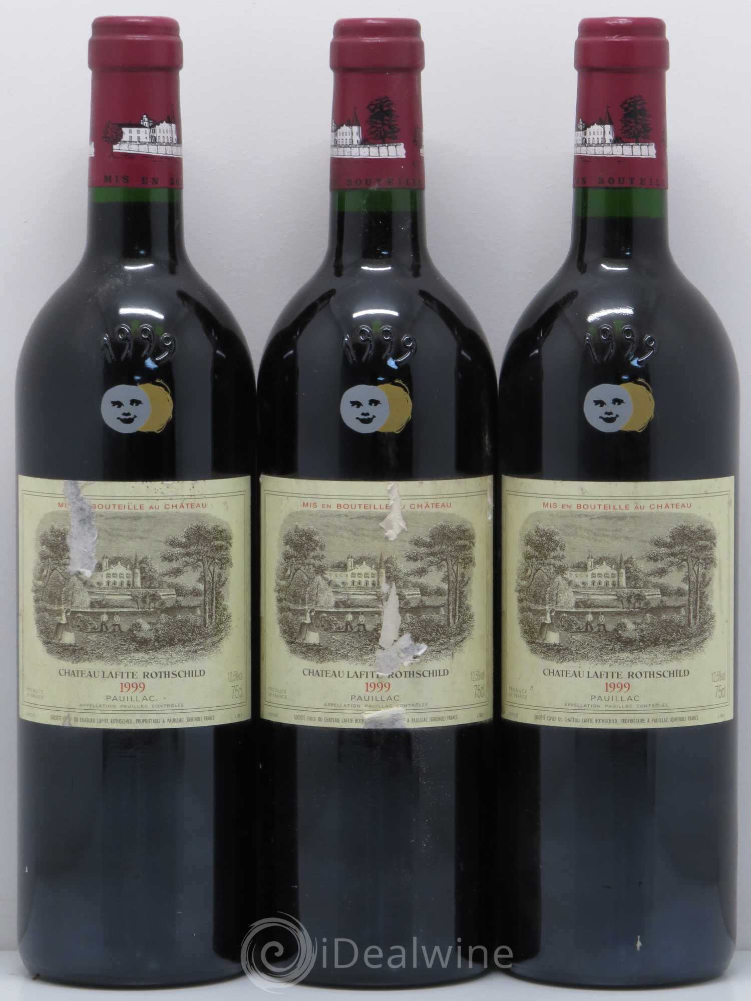Château Lafite Rothschild 1er Grand Cru Classé 1999 - Lot de 3 bouteilles - 0