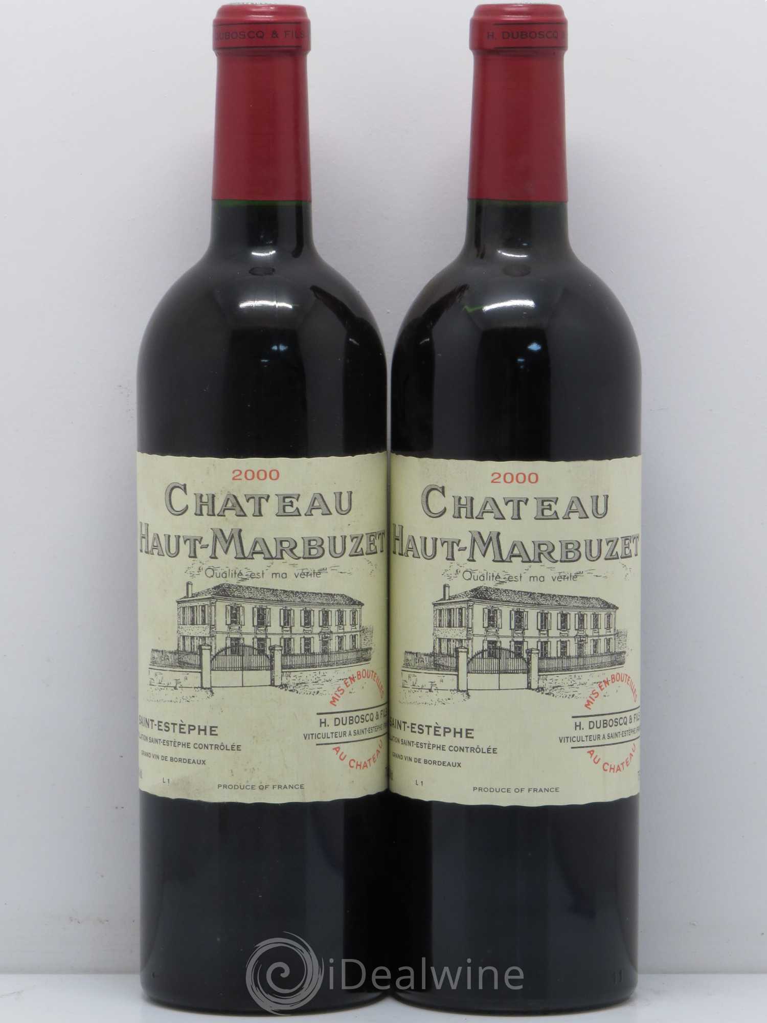 Château Haut Marbuzet 2000 - Lot de 5 bouteilles - 2