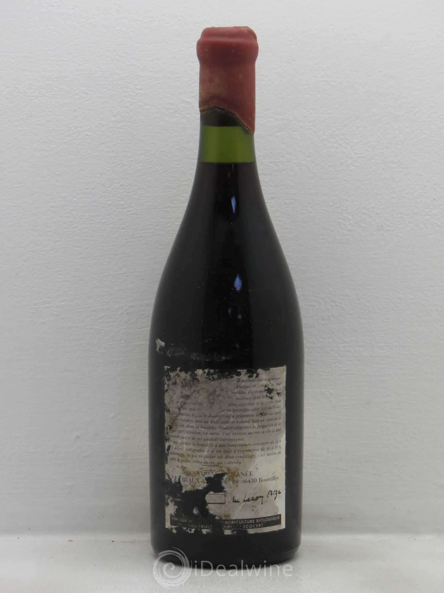 Vosne-Romanée 1er Cru Les Beaux-Monts Leroy (Domaine) 2000 - Lot de 1 bouteille - 1