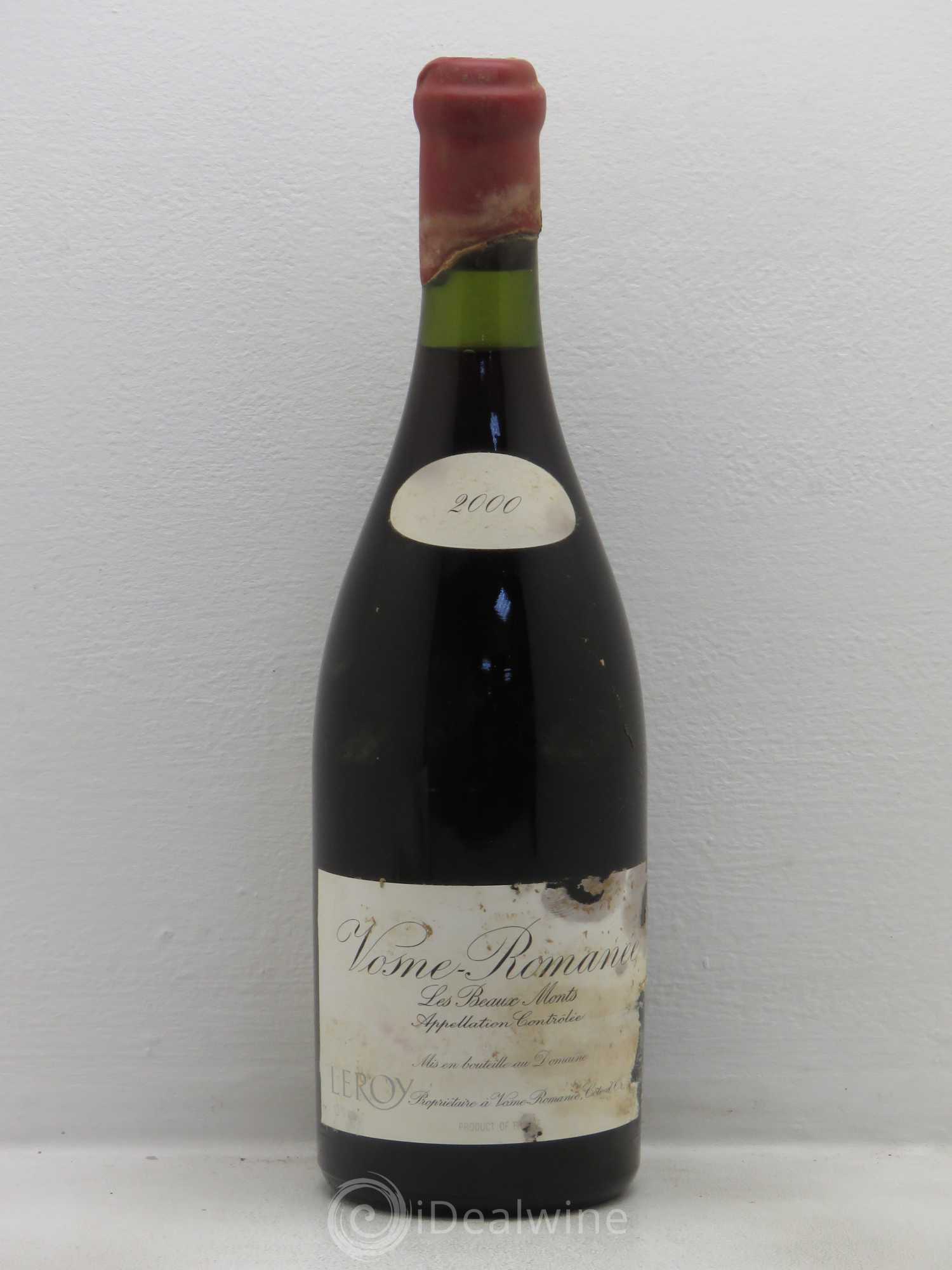 Vosne-Romanée 1er Cru Les Beaux-Monts Leroy (Domaine) 2000 - Lot de 1 bouteille - 0