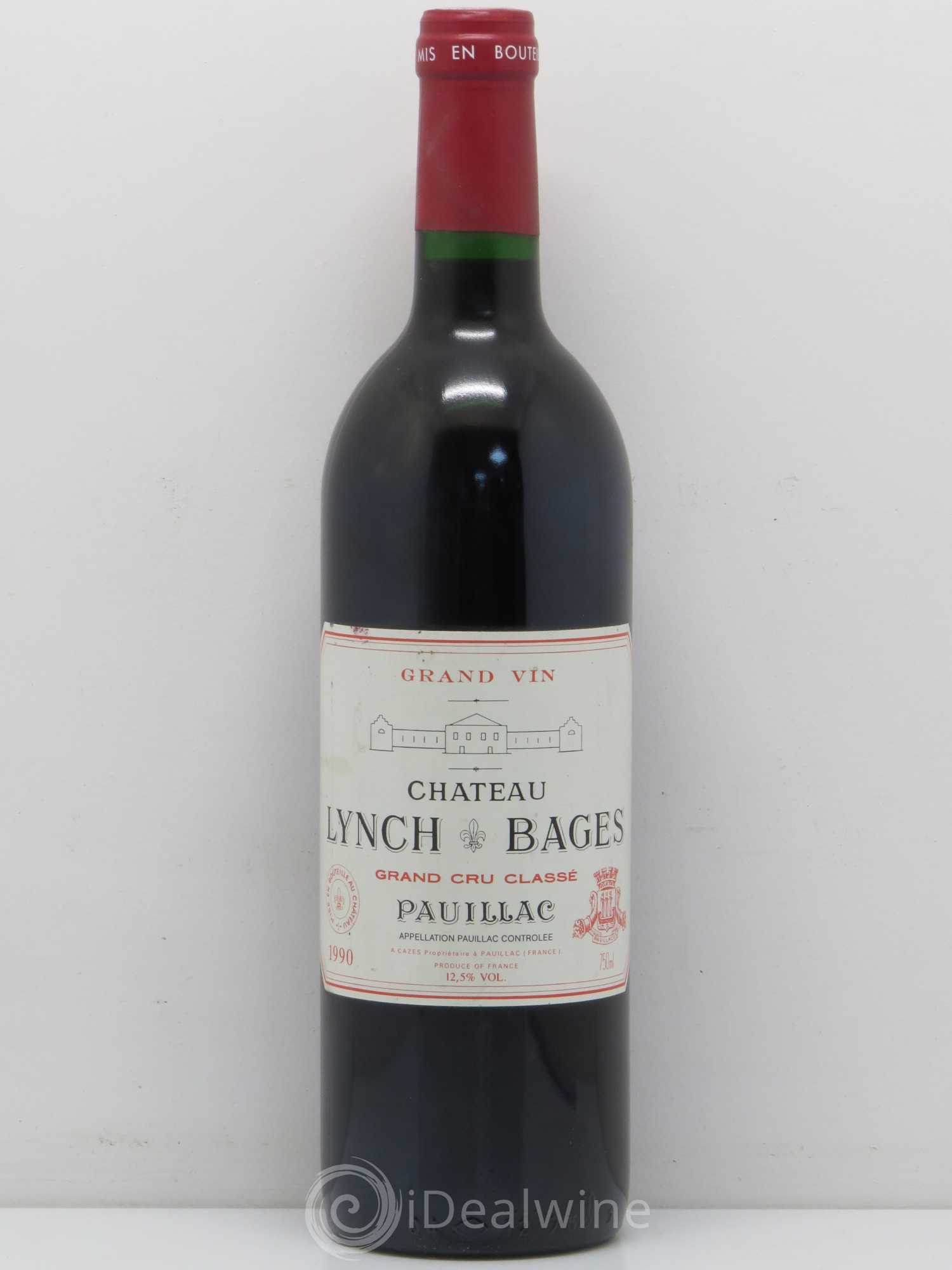 Château Lynch Bages 5ème Grand Cru Classé 1990 - Lot de 1 bouteille - 0