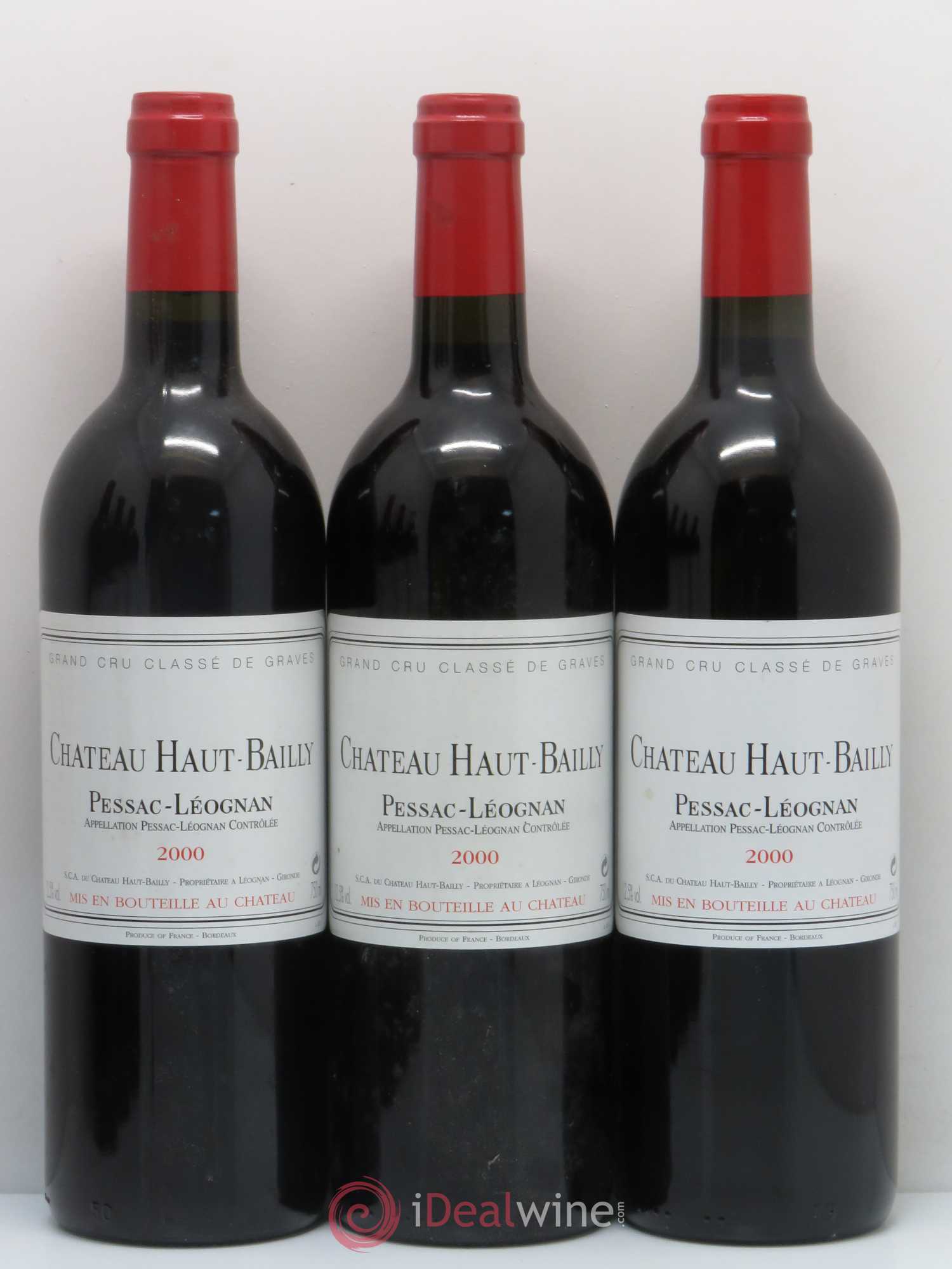 Château Haut-Bailly Cru Classé de Graves 2000 - Lot de 6 bouteilles - 1