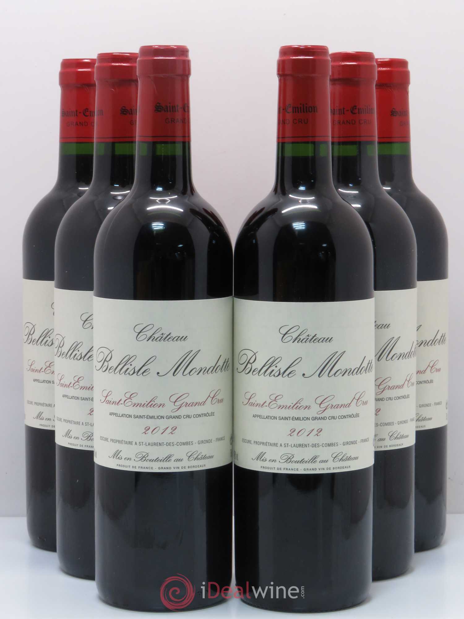 Château Bellisle Mondotte 2012 - Lot de 6 bouteilles - 0