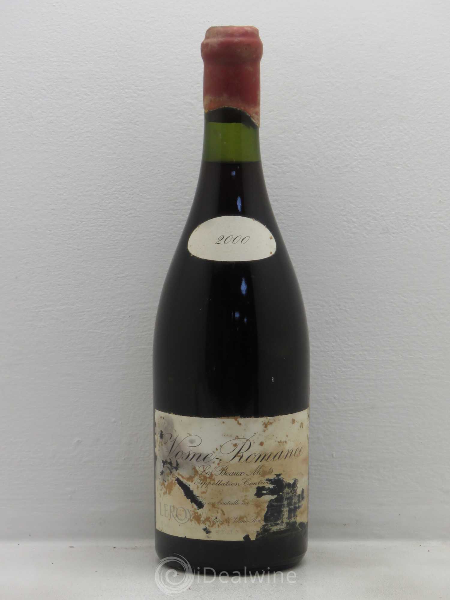 Vosne-Romanée 1er Cru Les Beaux-Monts Leroy (Domaine) 2000 - Lotto di 1 bottiglia - 0