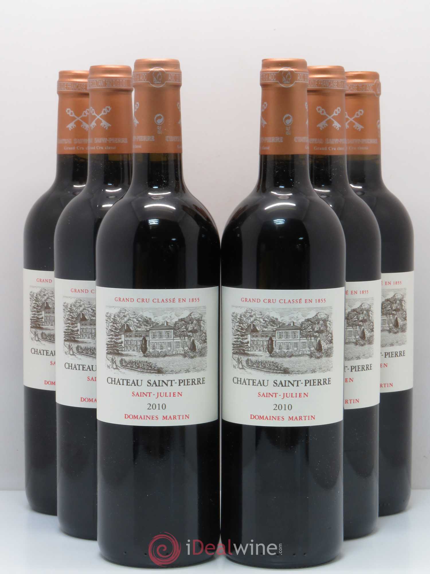Château Saint-Pierre 4ème Grand Cru Classé 2010 - Lot de 6 bouteilles - 0