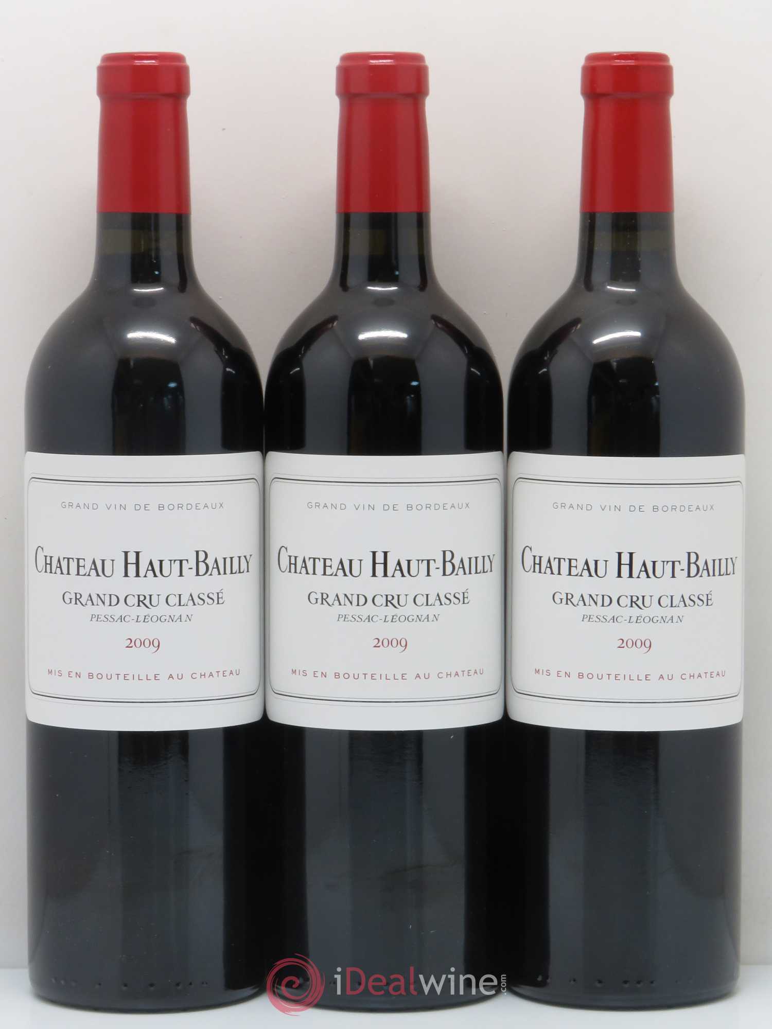 Château Haut-Bailly Cru Classé de Graves 2009 - Lot de 3 bouteilles - 0