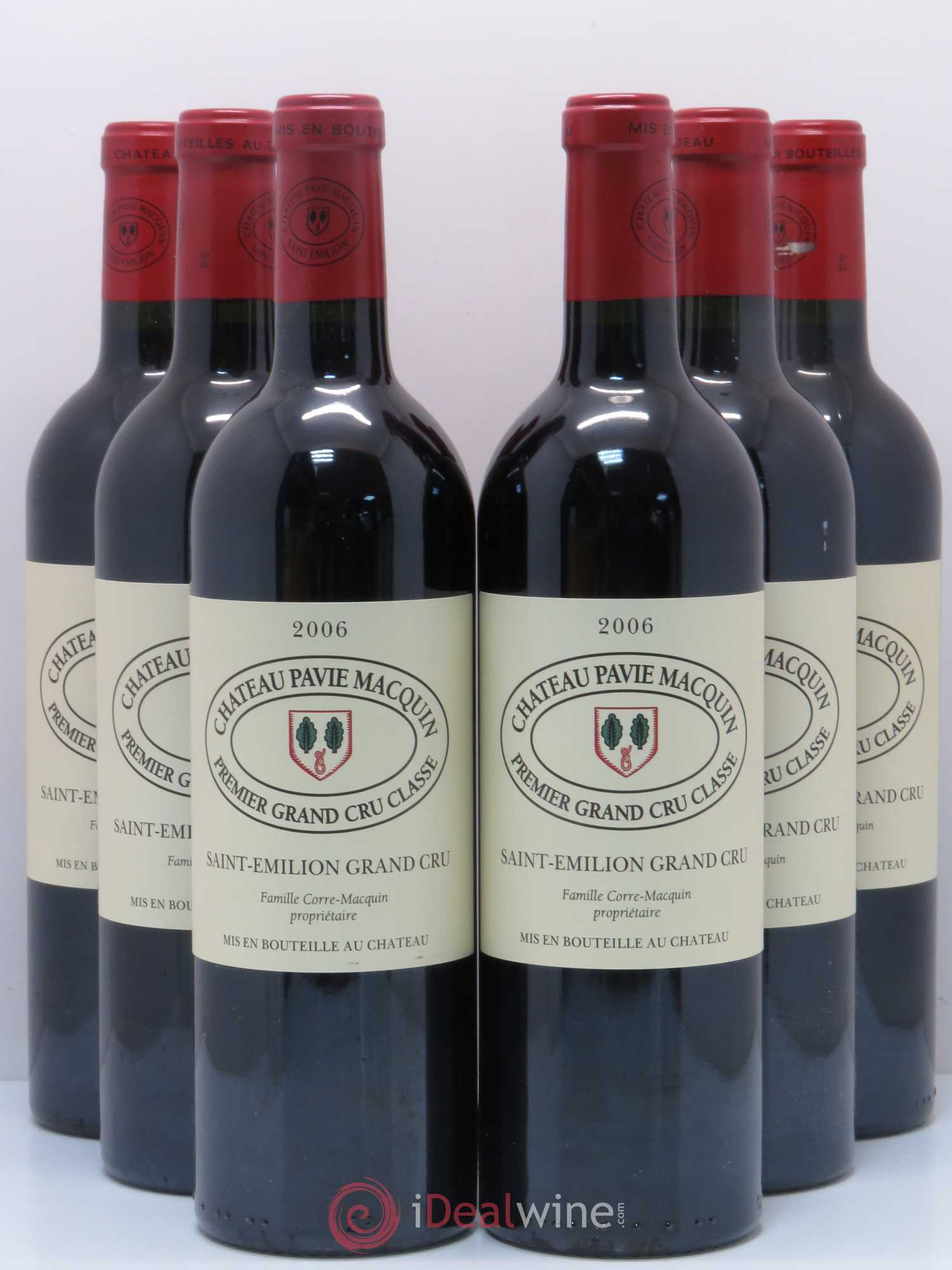 Château Pavie Macquin 1er Grand Cru Classé B 2006 - Lot de 6 bouteilles - 0
