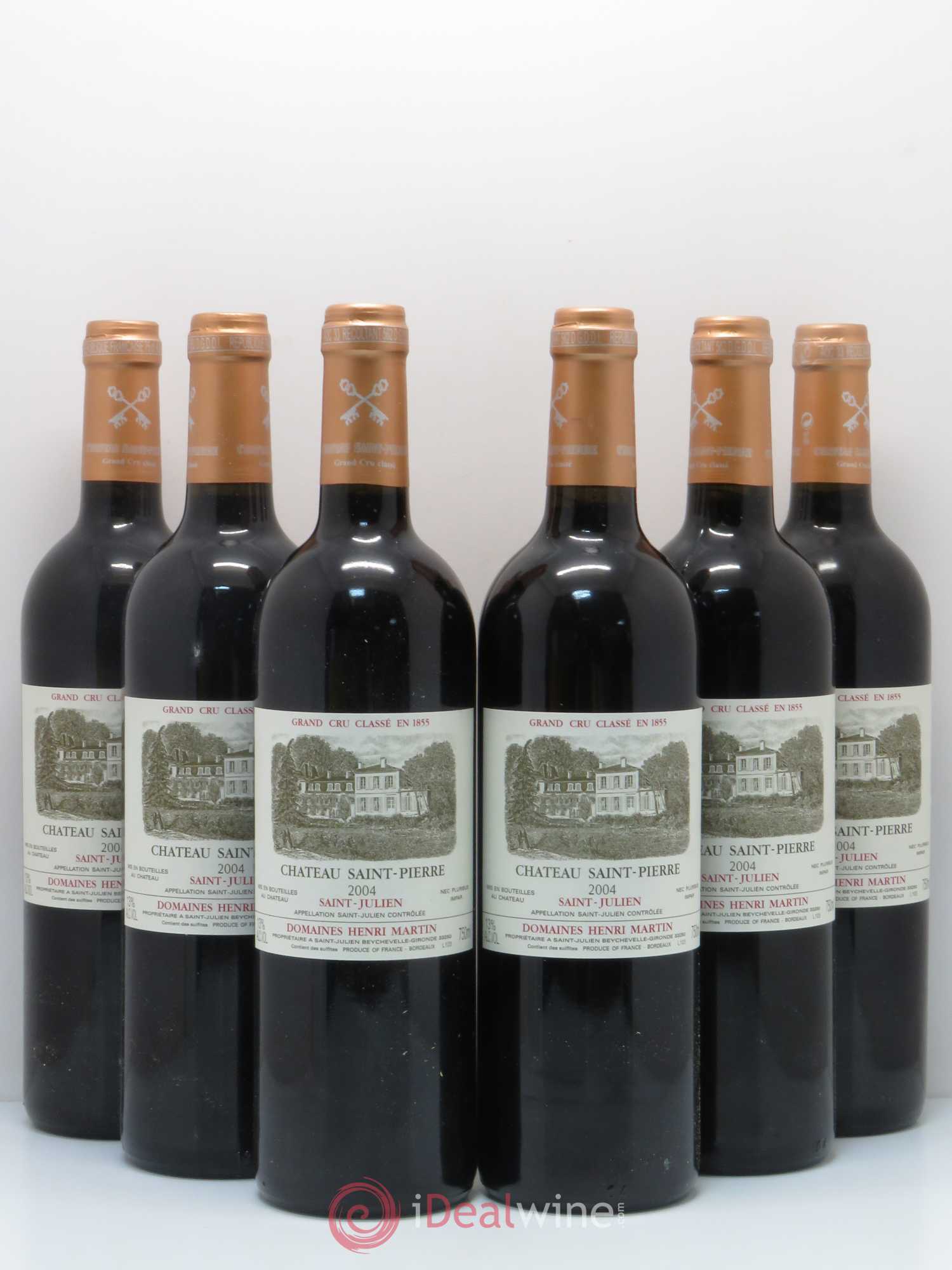Château Saint-Pierre 4ème Grand Cru Classé 2004 - Lot de 6 bouteilles - 0