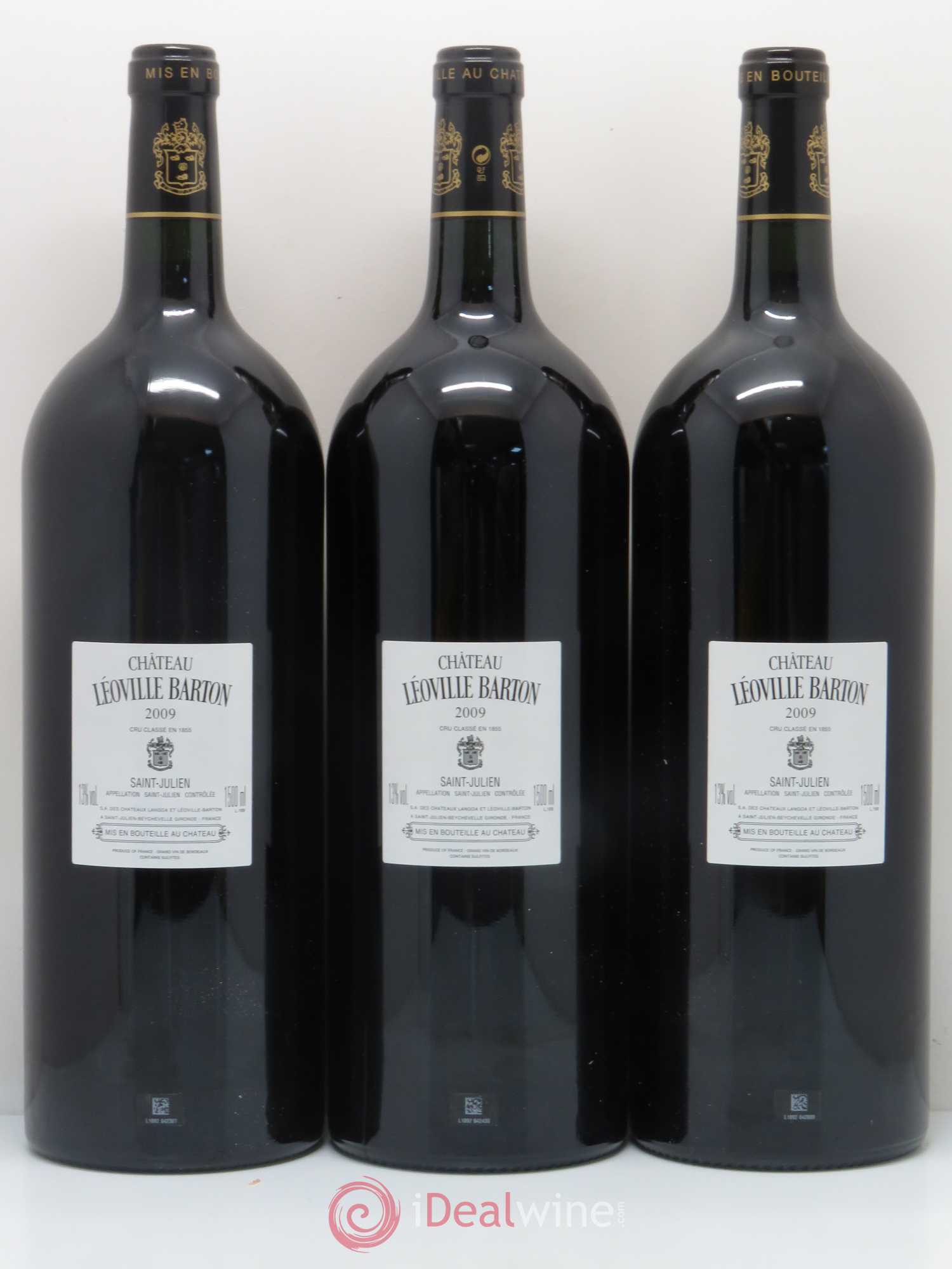 Château Léoville Barton 2ème Grand Cru Classé 2009 - Lot de 3 magnums - 1