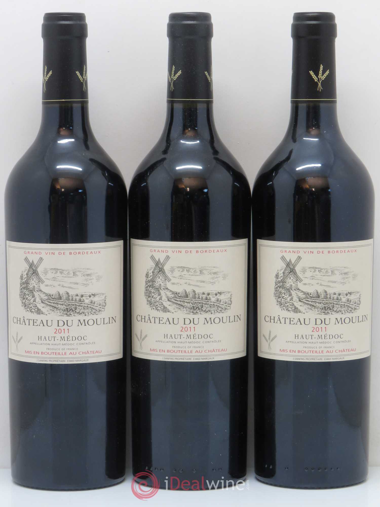 Château du Moulin Rouge Cru Bourgeois 2011 - Lot de 6 bouteilles - 2