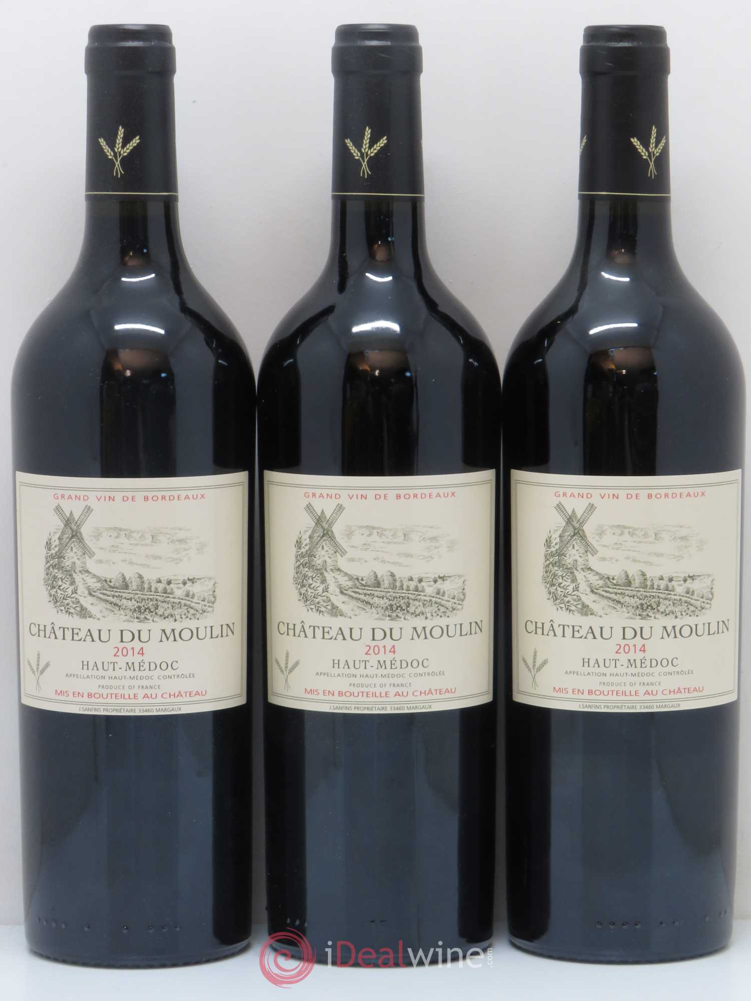 Haut Médoc Château du Moulin (sans prix de réserve) 2014 - Lot de 6 bouteilles - 1