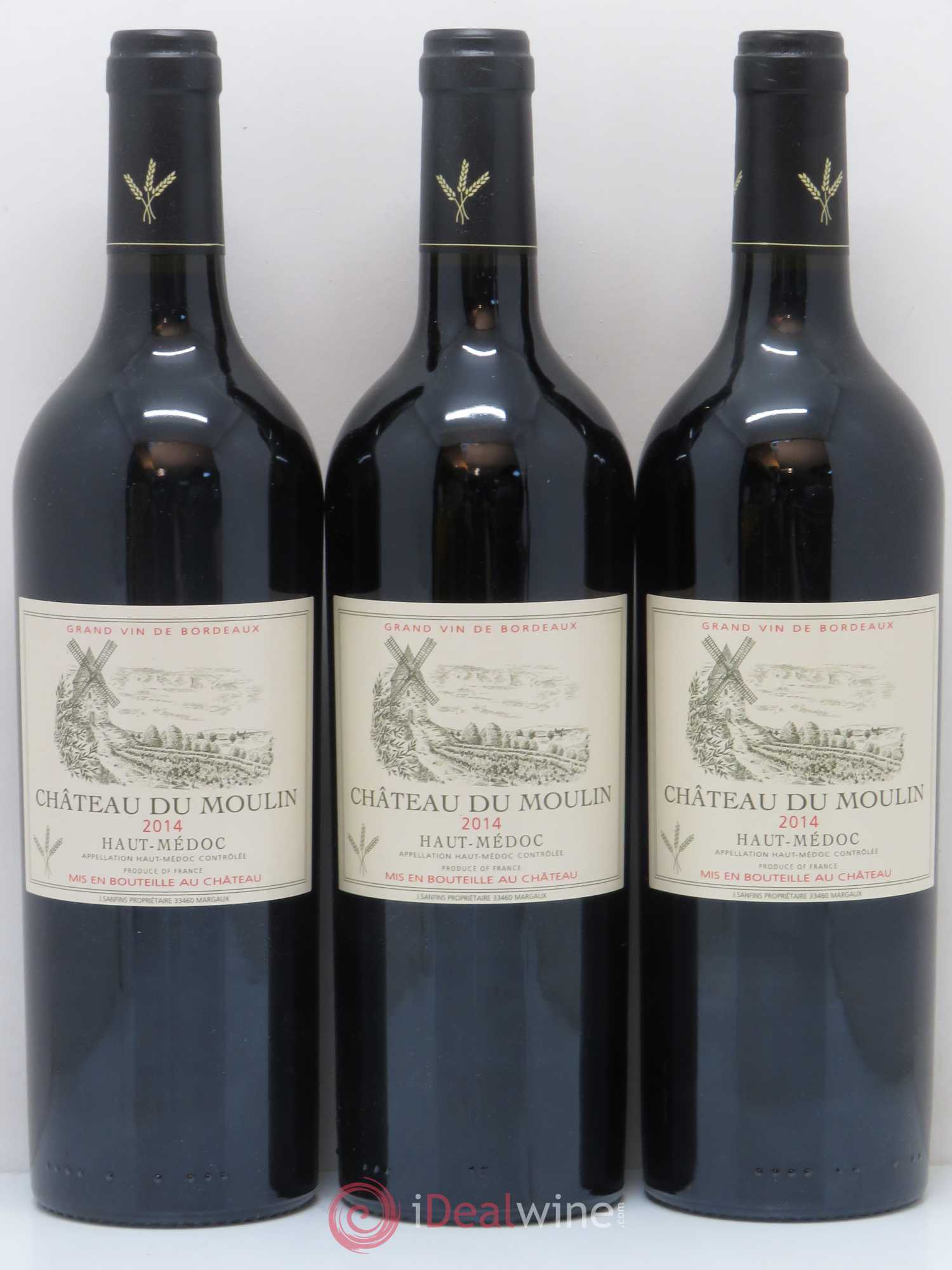 Haut Médoc Château du Moulin (sans prix de réserve) 2014 - Lot de 6 bouteilles - 2