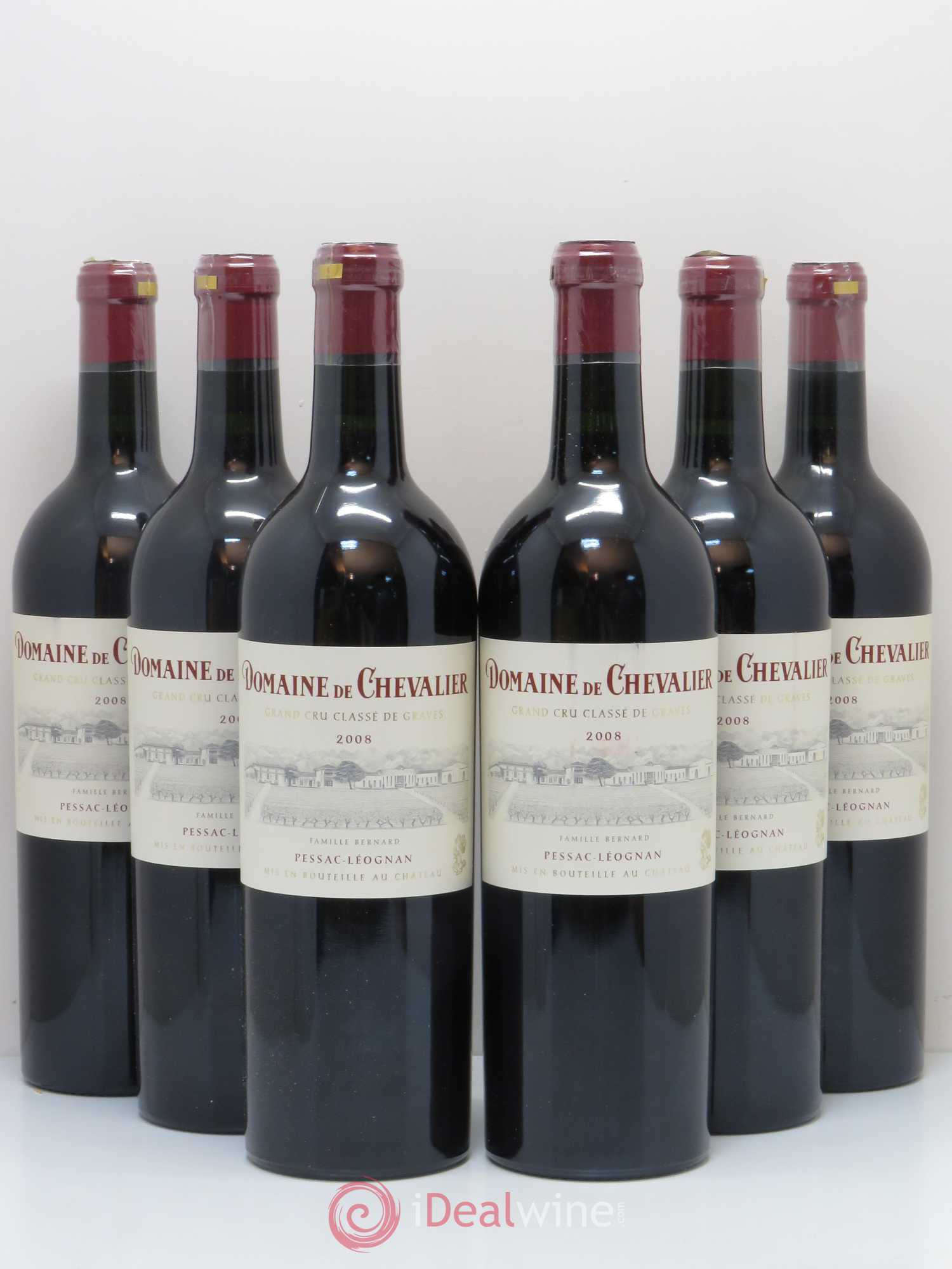 Domaine de Chevalier Cru Classé de Graves 2008 - Lot de 6 bouteilles - 0