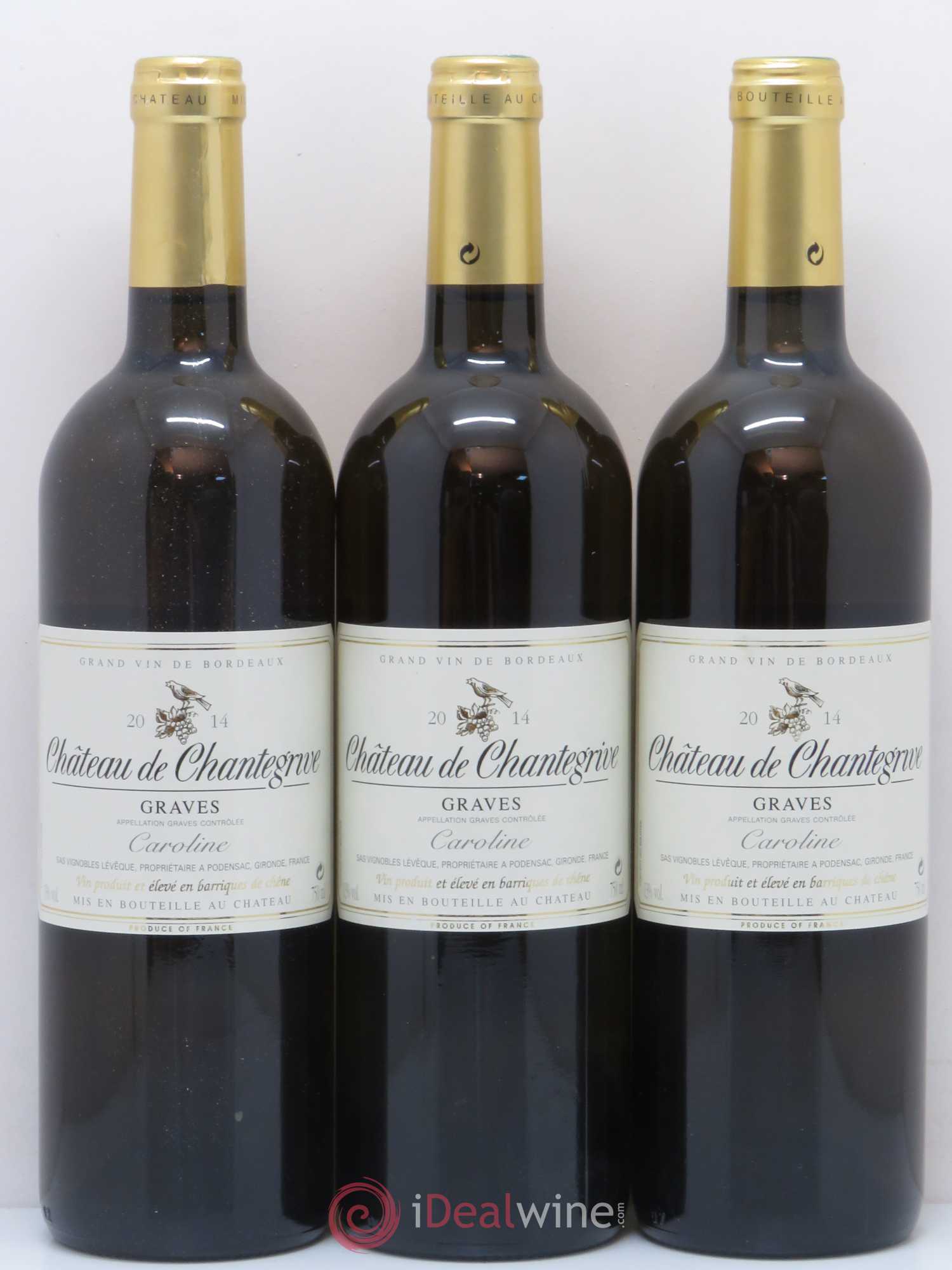 Château de Chantegrive 2014 - Lot de 6 bouteilles - 1