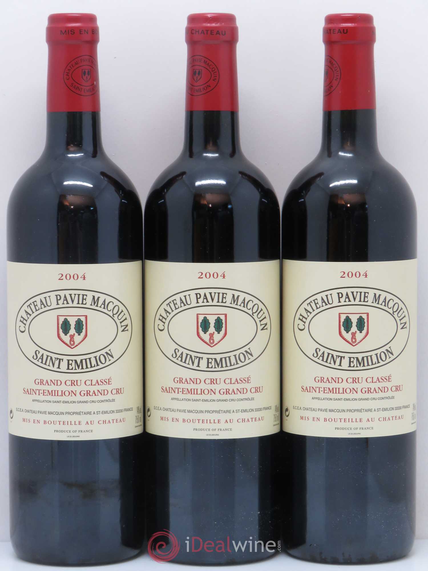 Château Pavie Macquin 1er Grand Cru Classé B 2004 - Lot de 6 bouteilles - 1