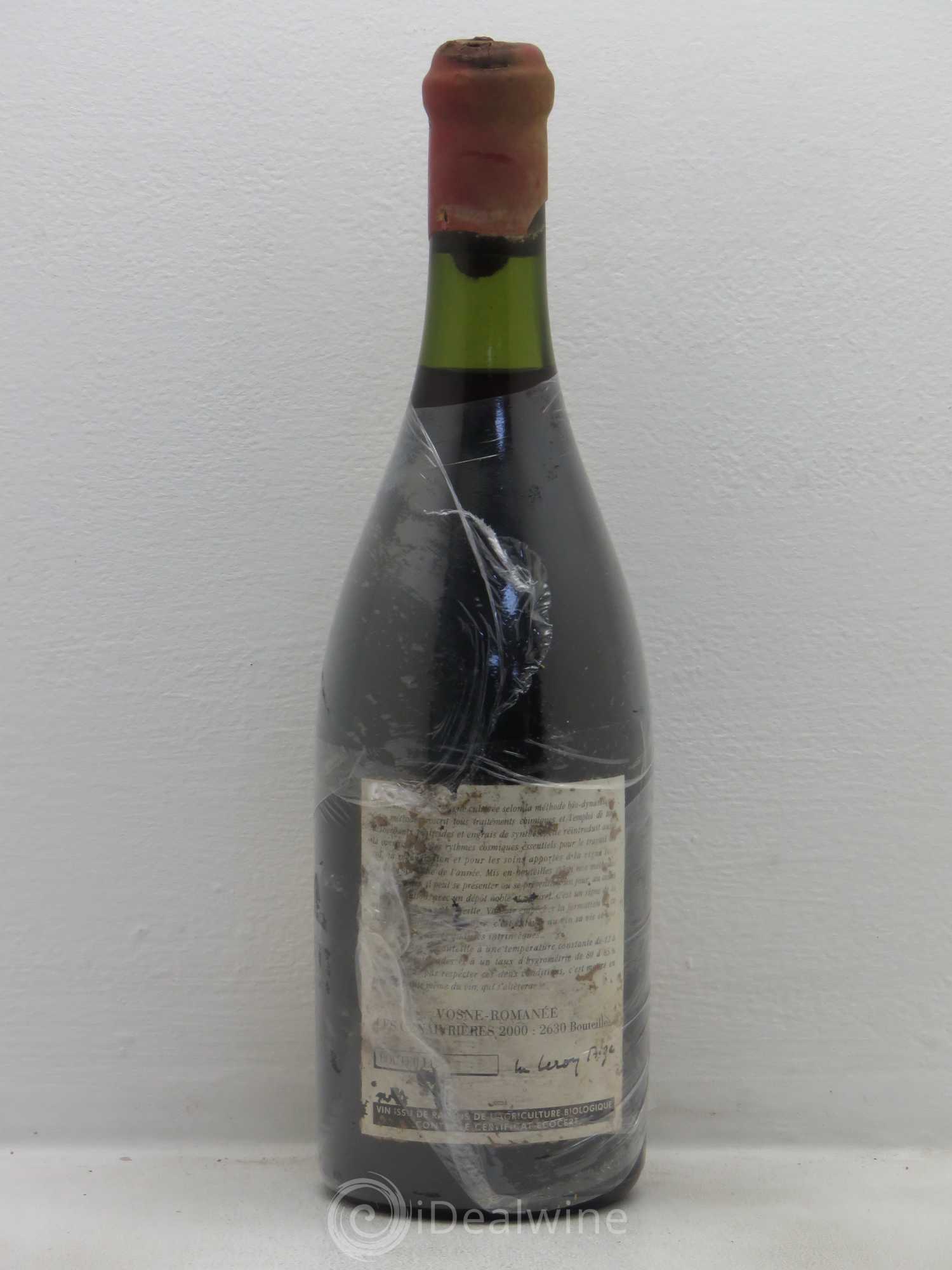 Vosne-Romanée Les Genaivrières Leroy (Domaine) 2000 - Lot de 1 bouteille - 1