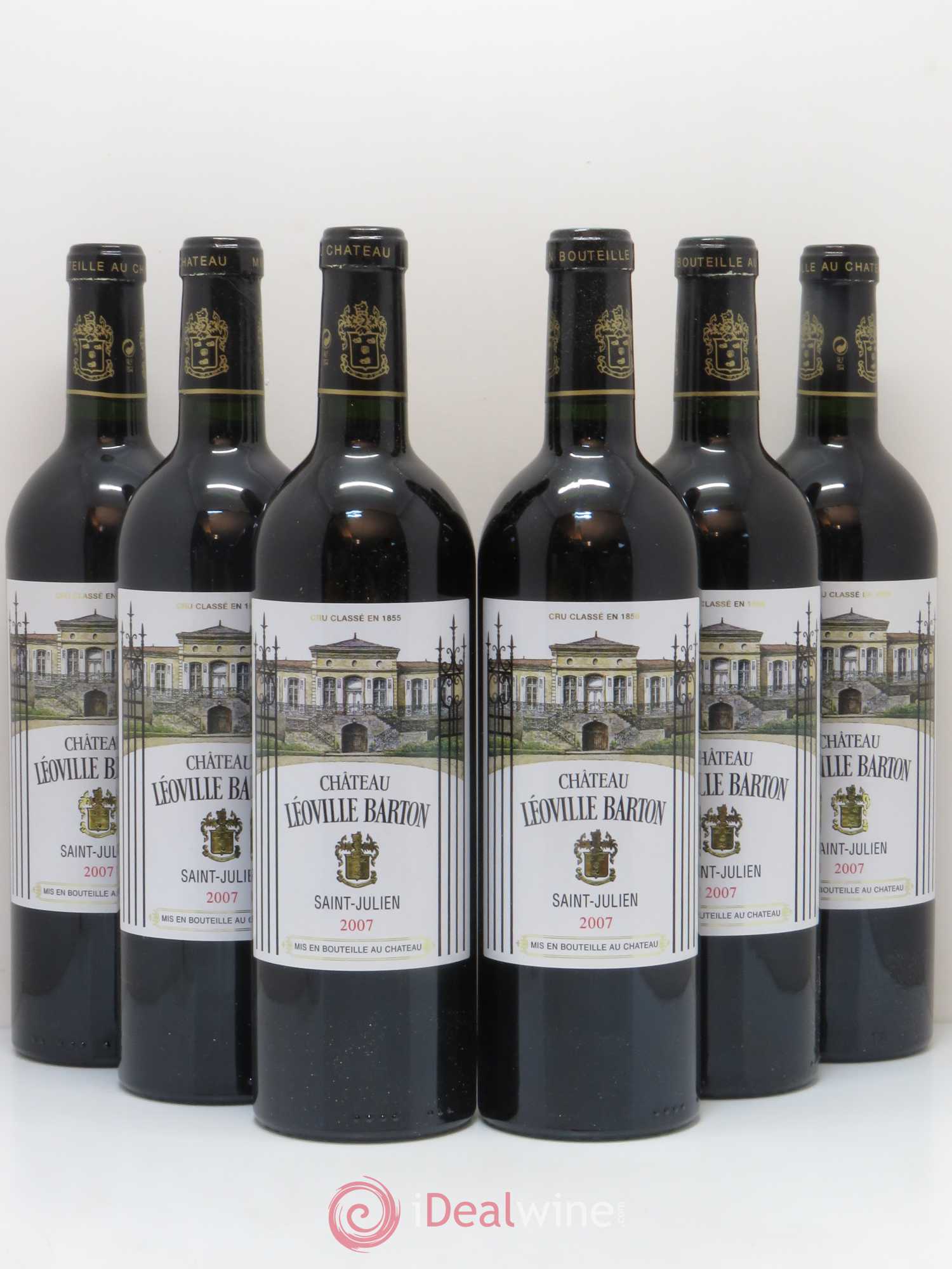 Château Léoville Barton 2ème Grand Cru Classé 2007 - Lot de 6 bouteilles - 0