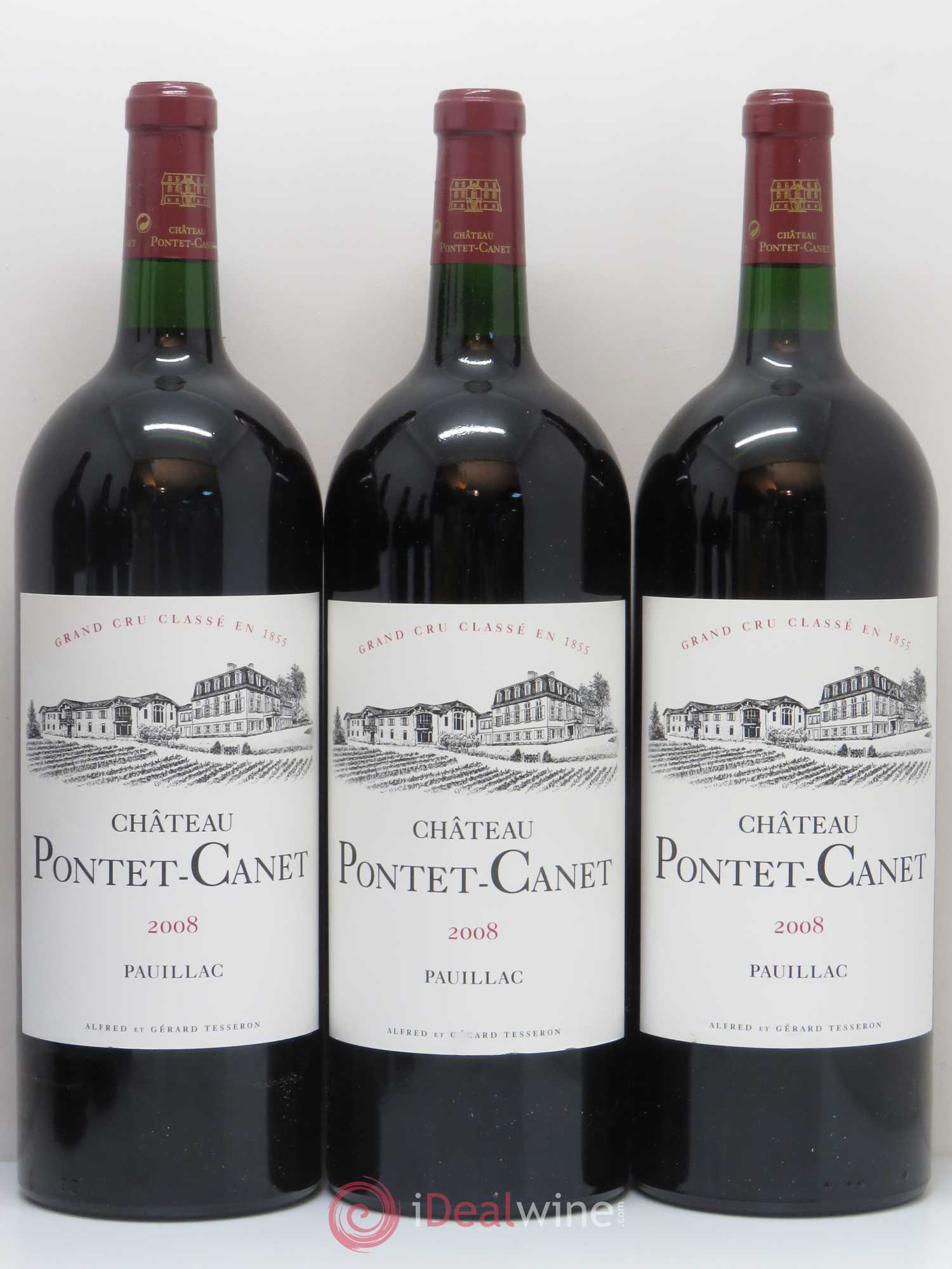 Château Pontet Canet 5ème Grand Cru Classé 2008 - Lot de 6 magnums - 1