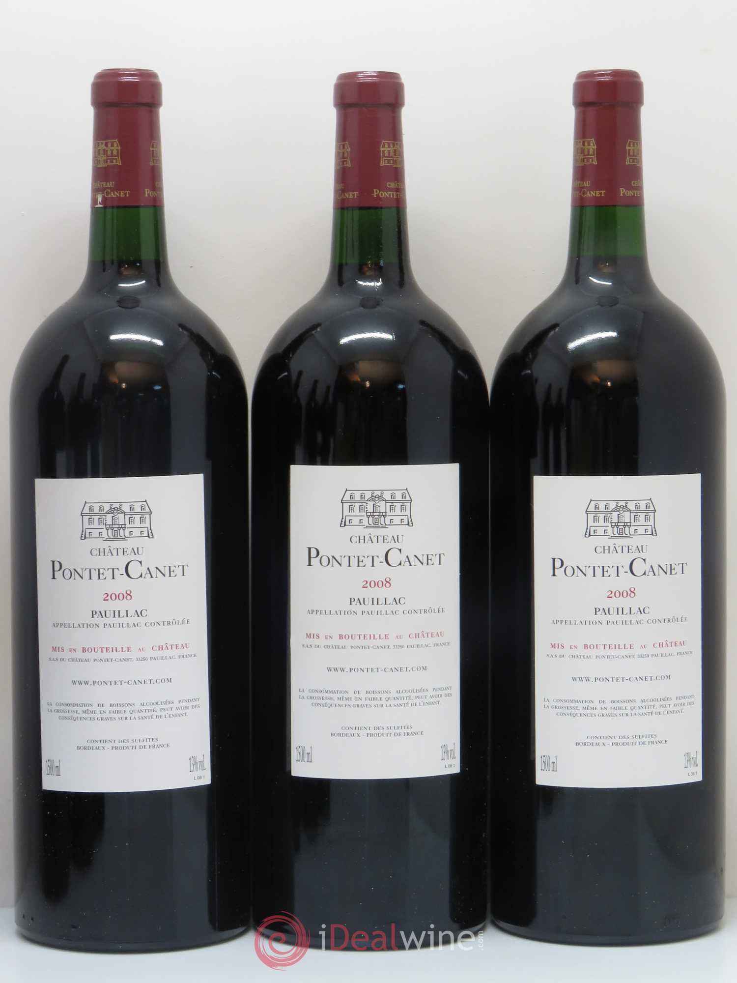 Château Pontet Canet 5ème Grand Cru Classé 2008 - Lot de 6 magnums - 2