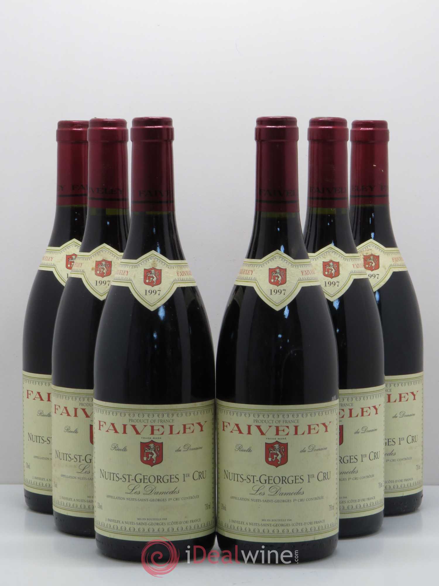 Nuits-Saint-Georges 1er Cru Les Damodes Faiveley 1997 - Lot de 6 bouteilles - 0