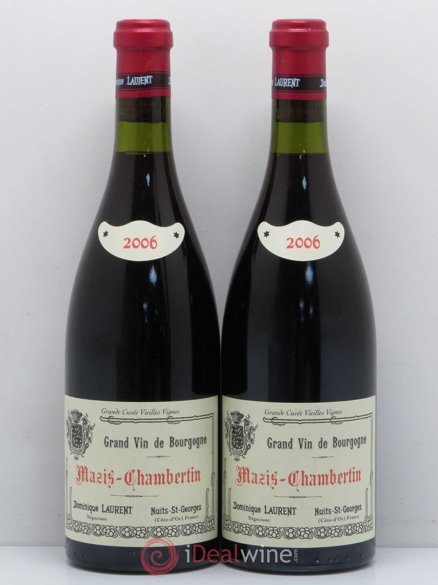 Mazis-Chambertin Grand Cru Dominique Laurent 2006 - Lot de 2 bouteilles - 0