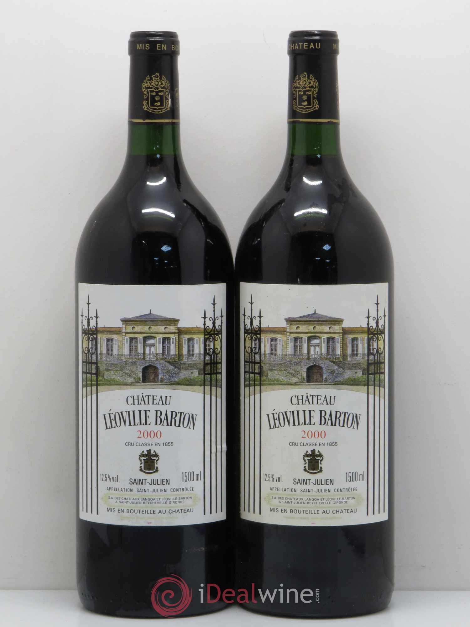 Château Léoville Barton 2ème Grand Cru Classé 2000 - Lot de 2 magnums - 0