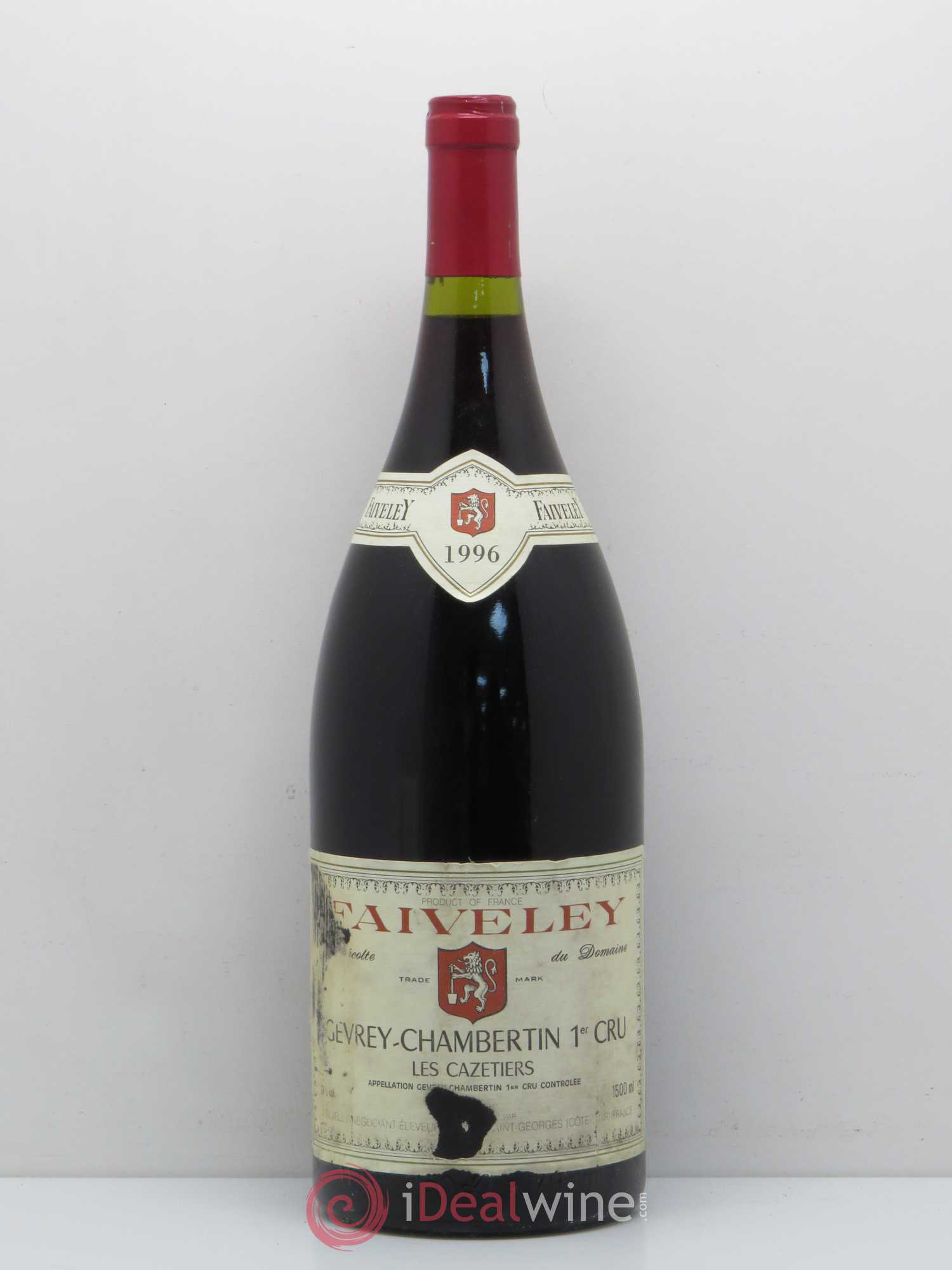 Gevrey-Chambertin 1er Cru Les Cazetiers Faiveley 1996 - Lot de 1 magnum - 0