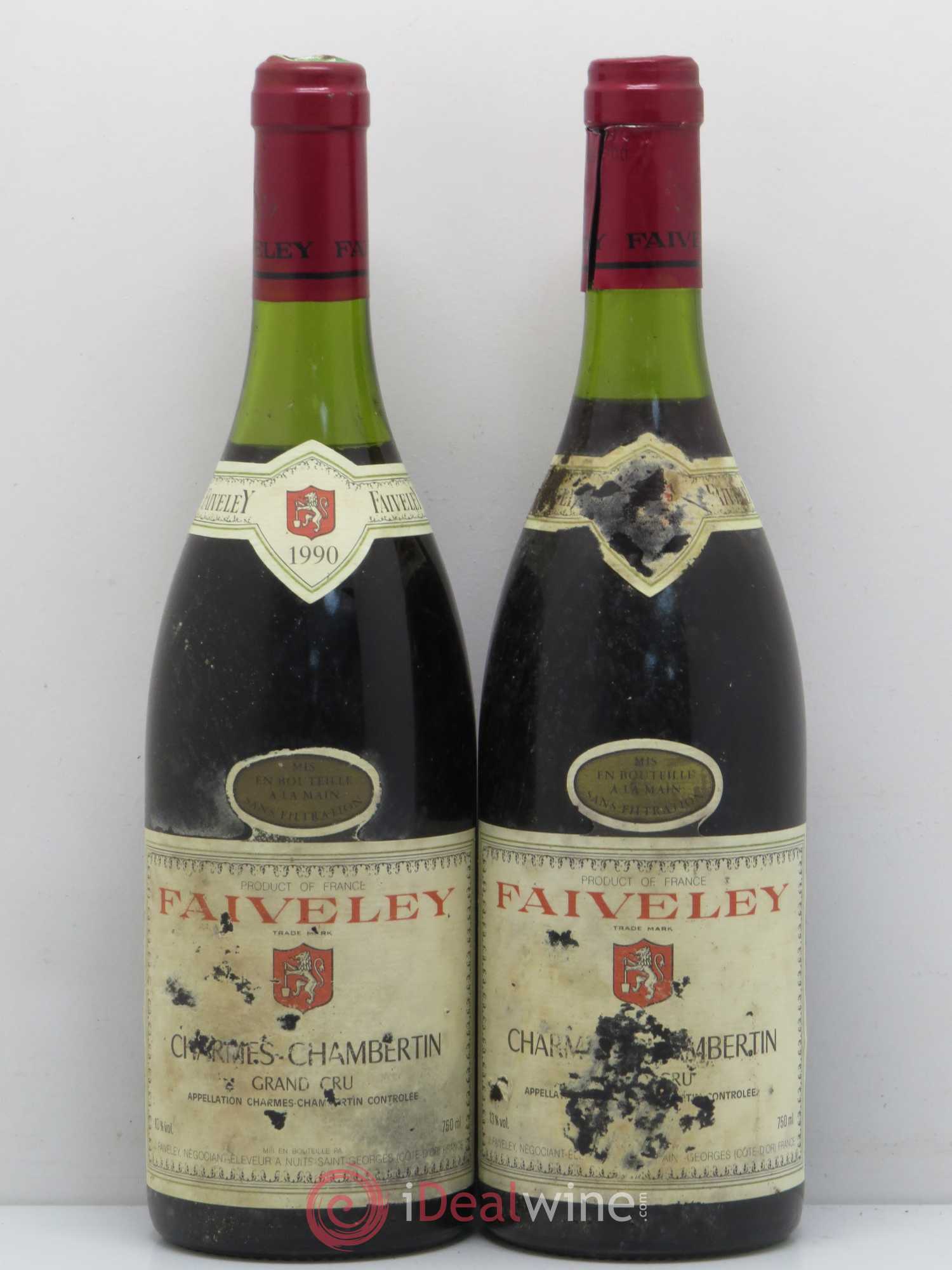 Charmes-Chambertin Grand Cru Faiveley 1990 - Lot de 2 bouteilles - 0
