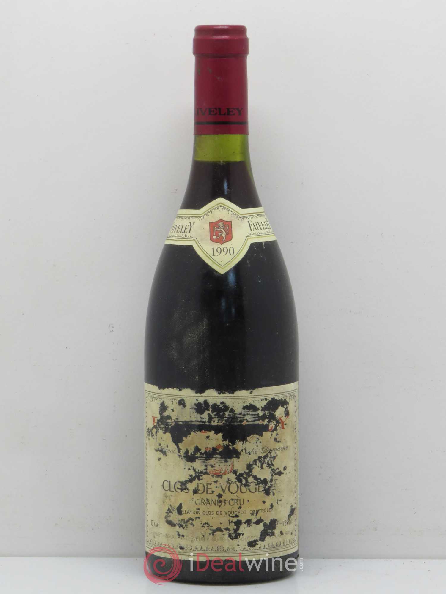 Clos de Vougeot Grand Cru Faiveley 1990 - Lot de 1 bouteille - 0