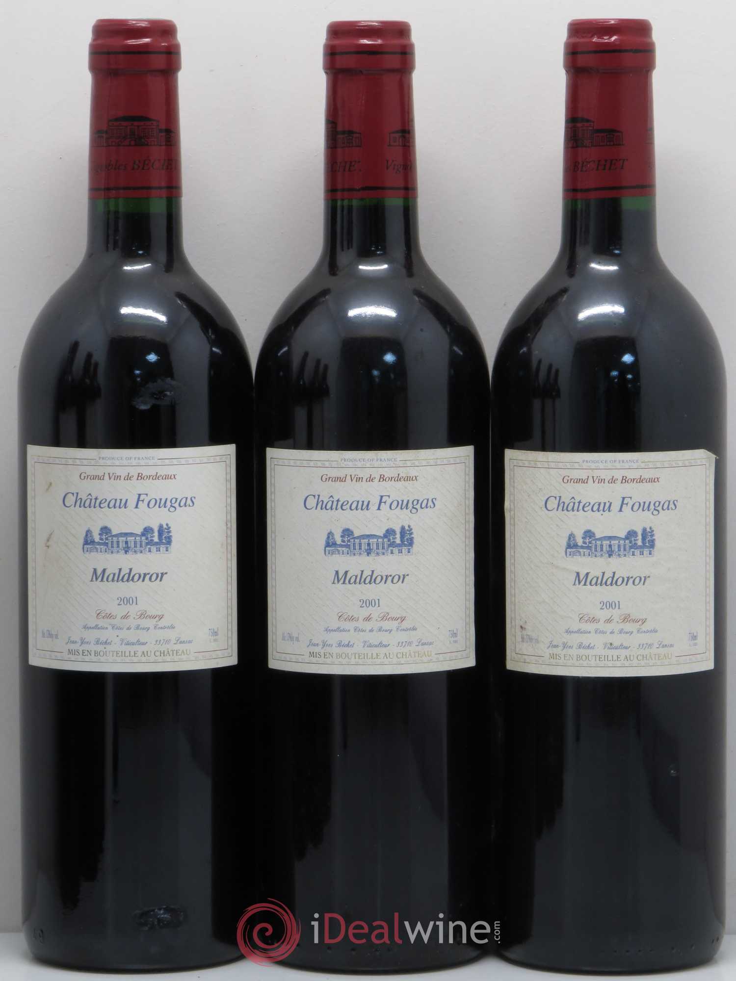 Château Fougas Maldoror 2001 - Lot de 6 bouteilles - 1