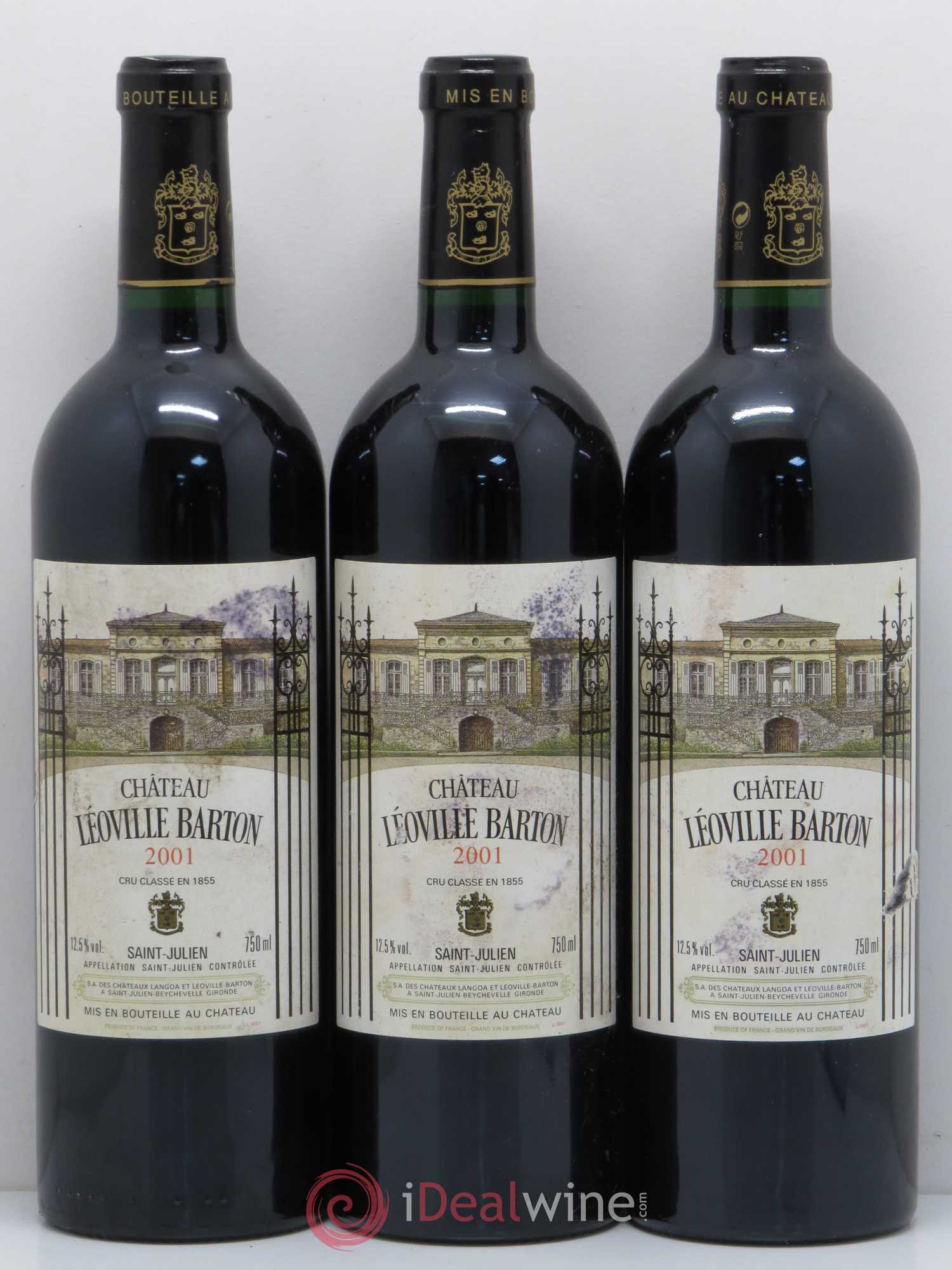 Château Léoville Barton 2ème Grand Cru Classé 2001 - Lot de 6 bouteilles - 2