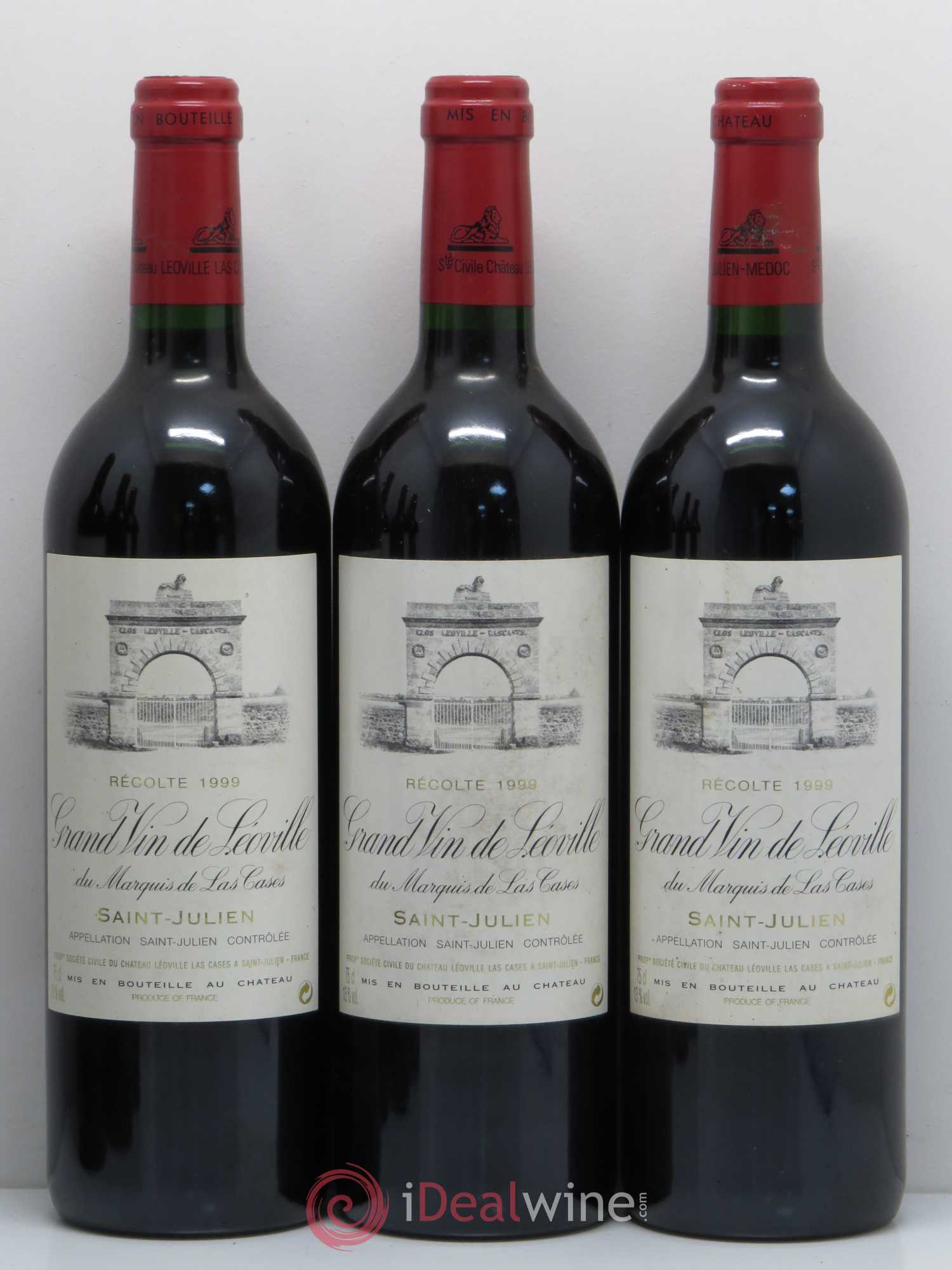 Château Léoville Las Cases 2ème Grand Cru Classé 1999 - Lot de 6 bouteilles - 1