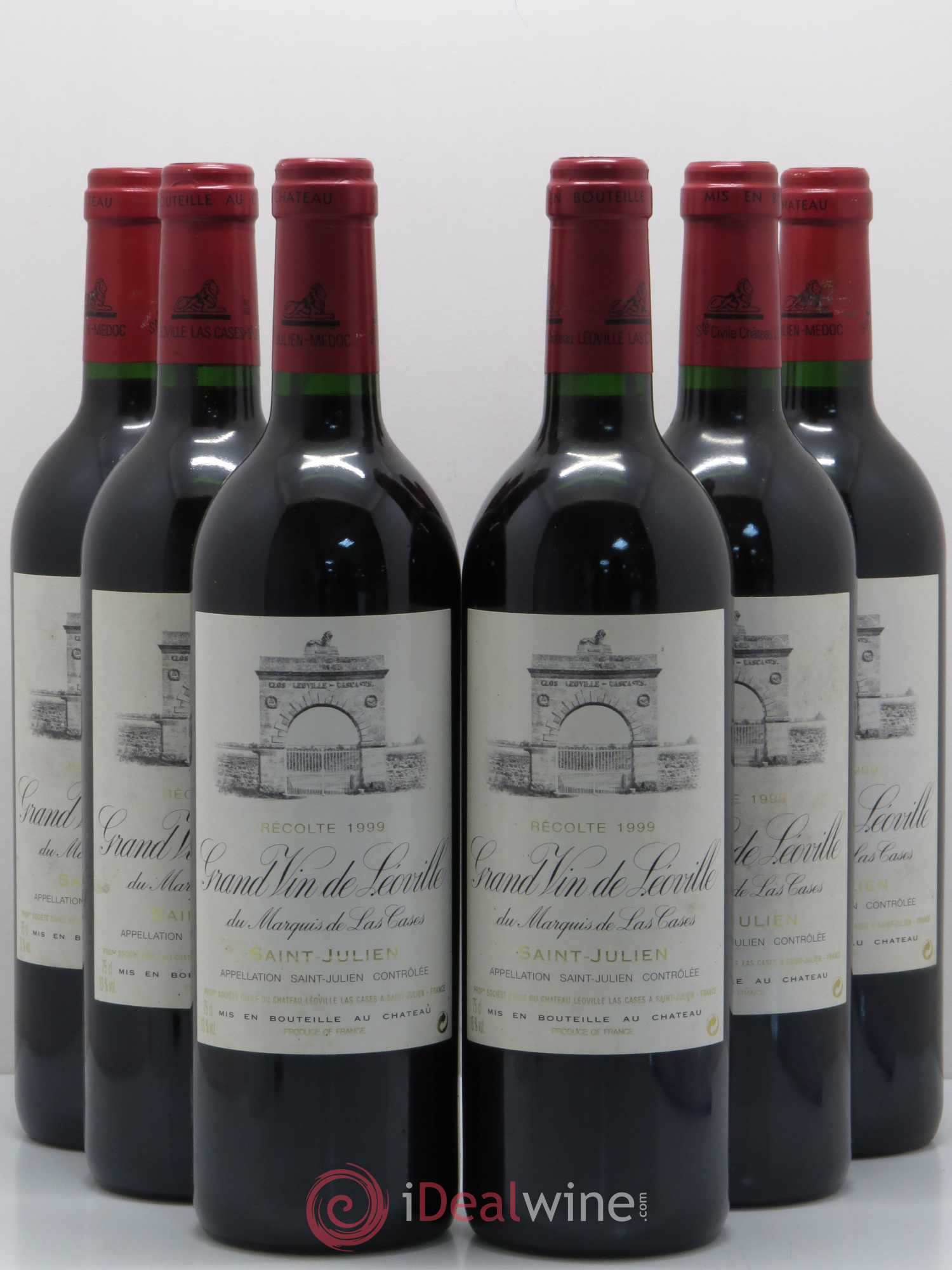 Château Léoville Las Cases 2ème Grand Cru Classé 1999 - Lot de 6 bouteilles - 0