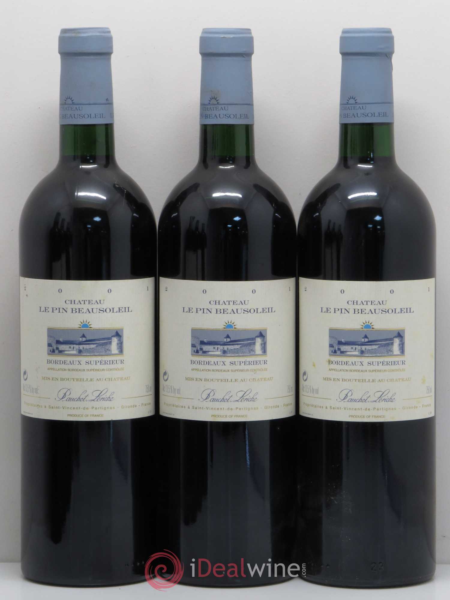 Château Le Pin Beausoleil 2001 - Lot de 6 bouteilles - 1