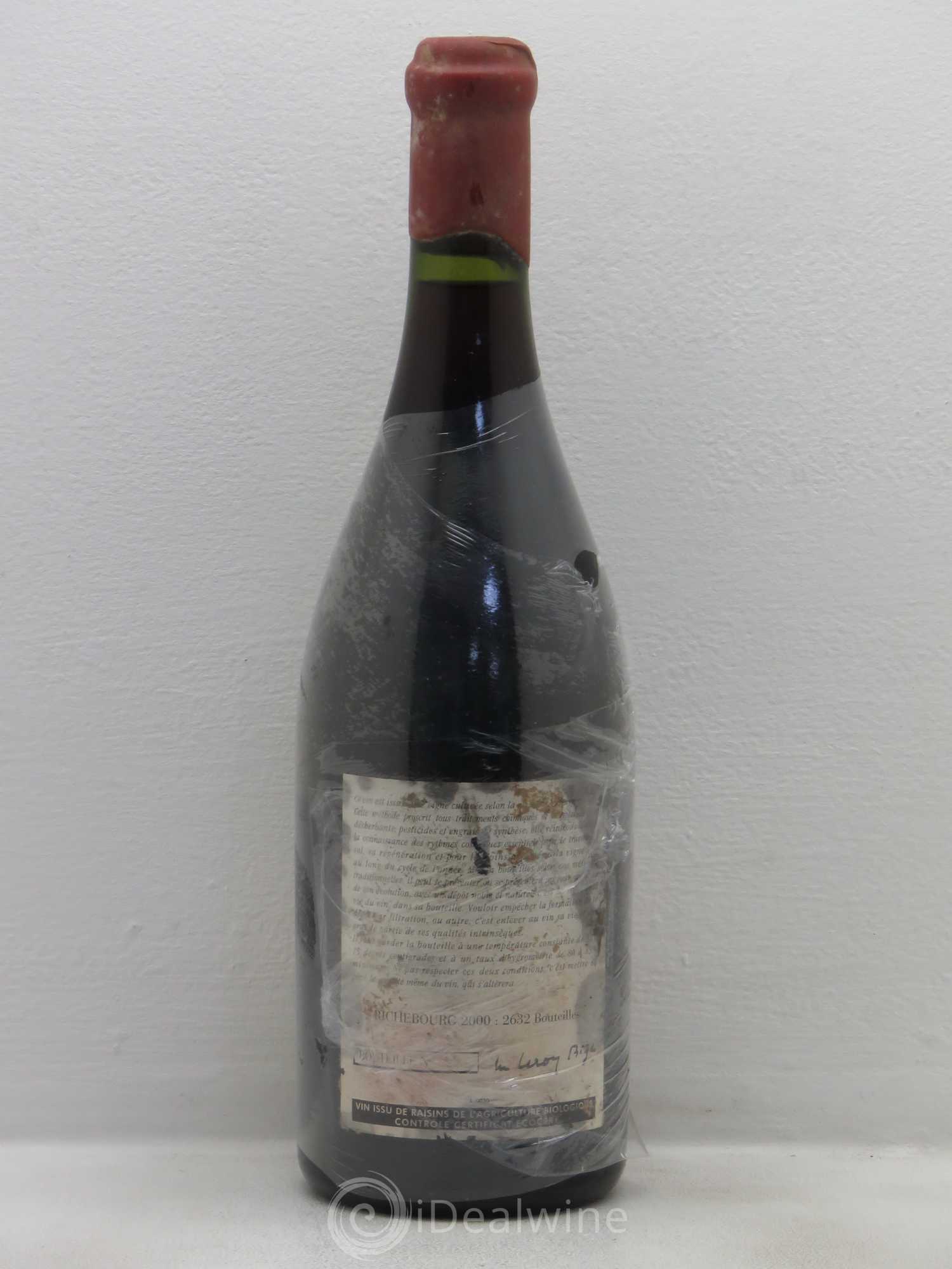 Richebourg Grand Cru Leroy (Domaine) 2000 - Lot de 1 bouteille - 1