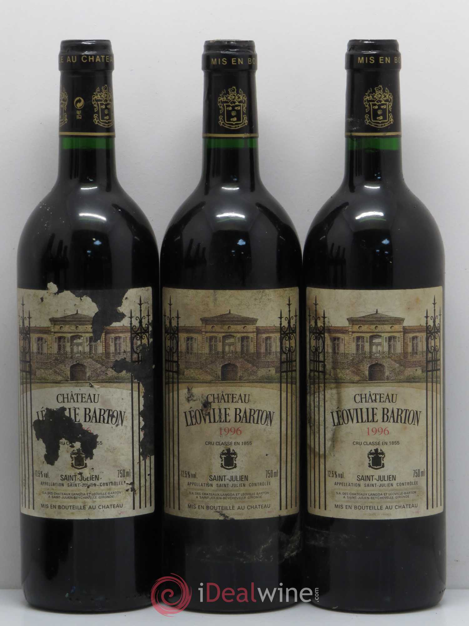 Château Léoville Barton 2ème Grand Cru Classé 1996 - Lot de 6 bouteilles - 1