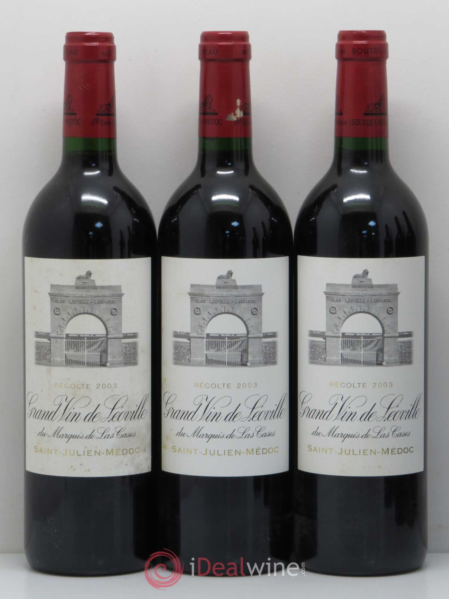 Château Léoville Las Cases 2ème Grand Cru Classé 2003 - Lot de 6 bouteilles - 1