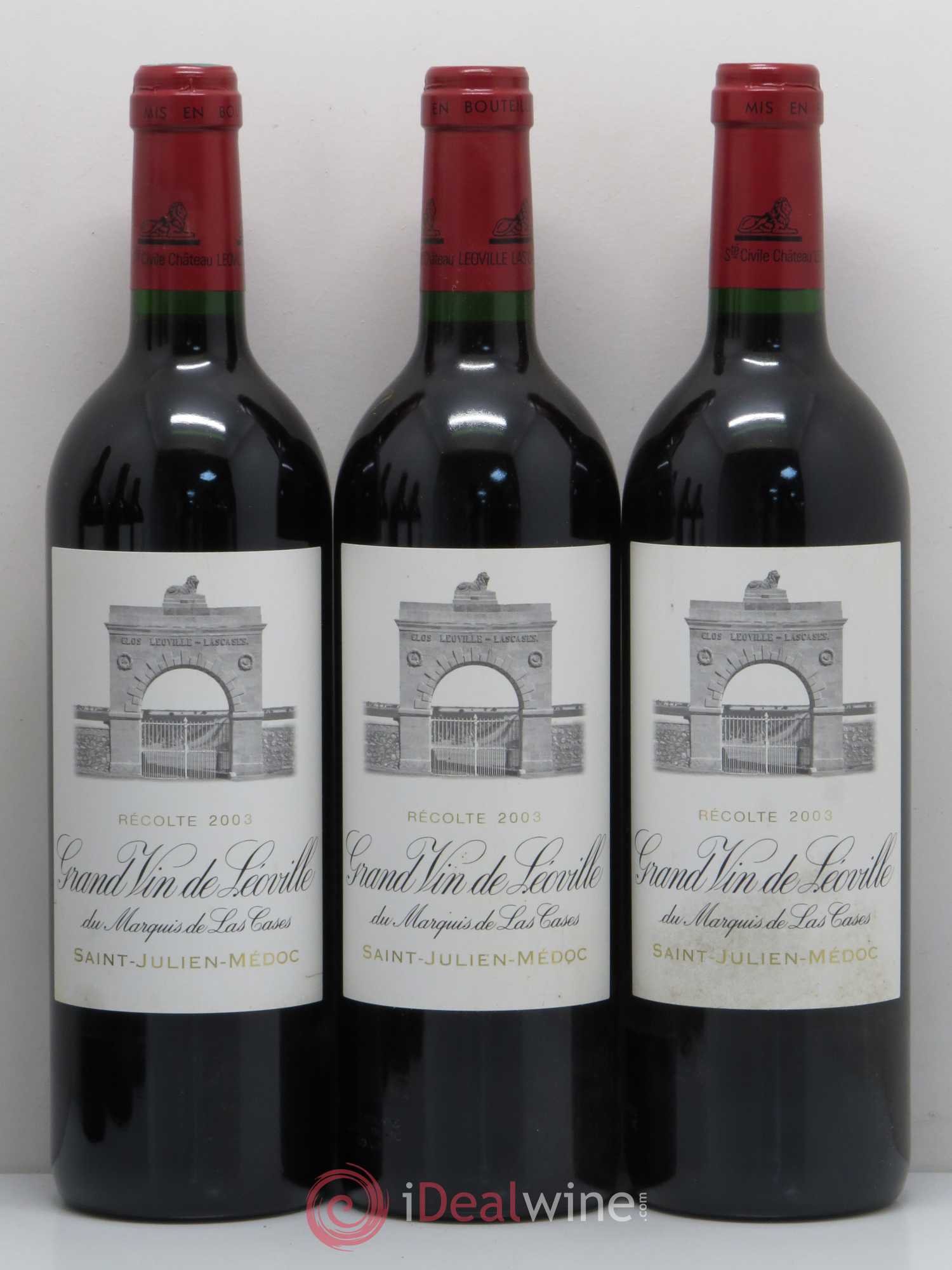Château Léoville Las Cases 2ème Grand Cru Classé 2003 - Lot de 6 bouteilles - 2