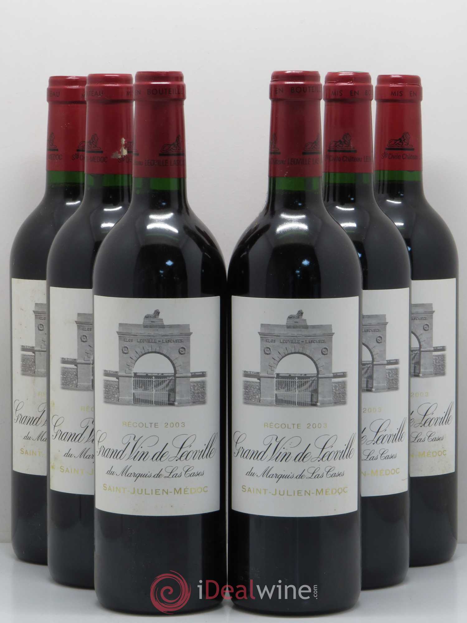 Château Léoville Las Cases 2ème Grand Cru Classé 2003 - Lot de 6 bouteilles - 0