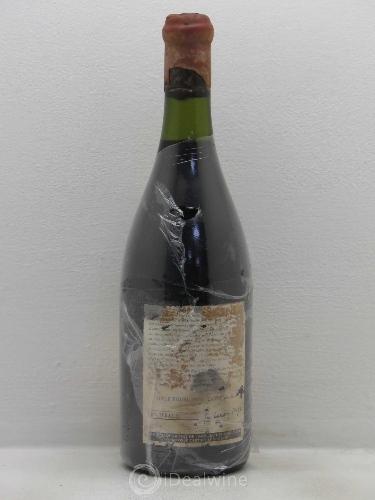 Richebourg Grand Cru Leroy (Domaine) 2000 - Lot de 1 bouteille - 1