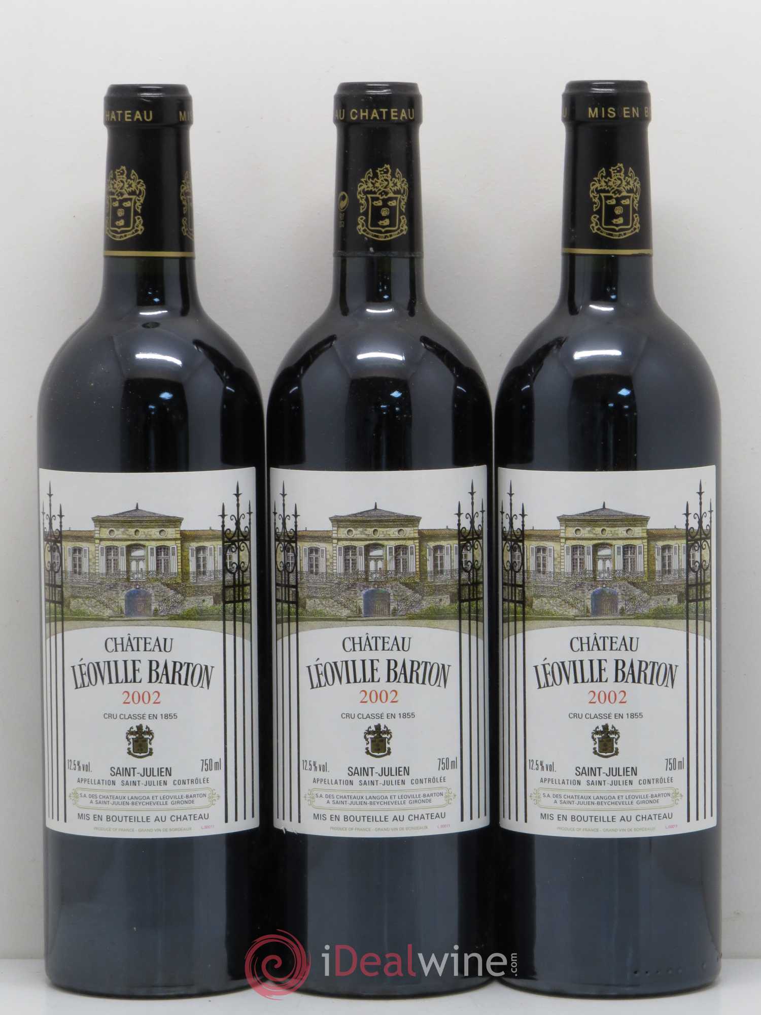 Château Léoville Barton 2ème Grand Cru Classé 2002 - Lot de 6 bouteilles - 2