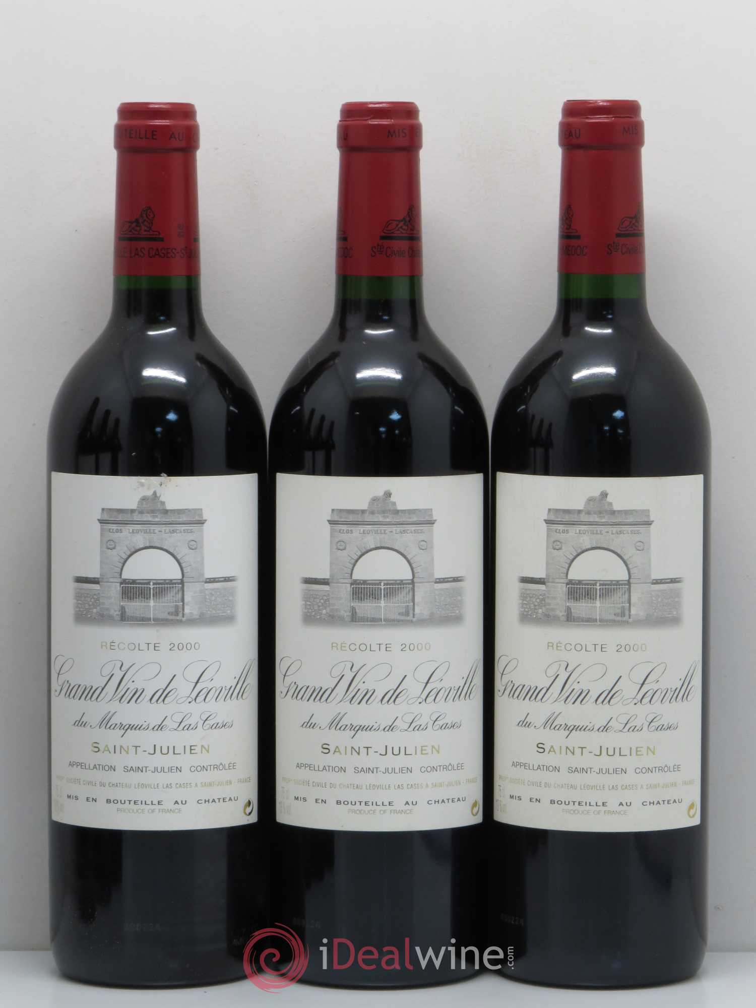 Château Léoville Las Cases 2ème Grand Cru Classé 2000 - Lot de 6 bouteilles - 1