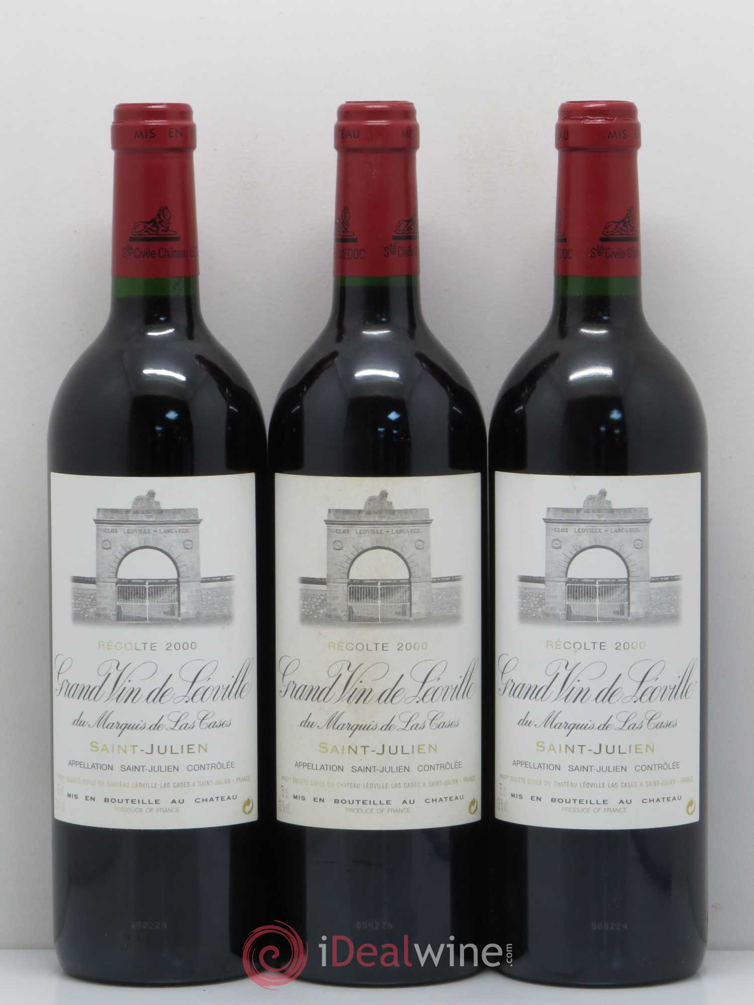 Château Léoville Las Cases 2ème Grand Cru Classé 2000 - Lot de 6 bouteilles - 2